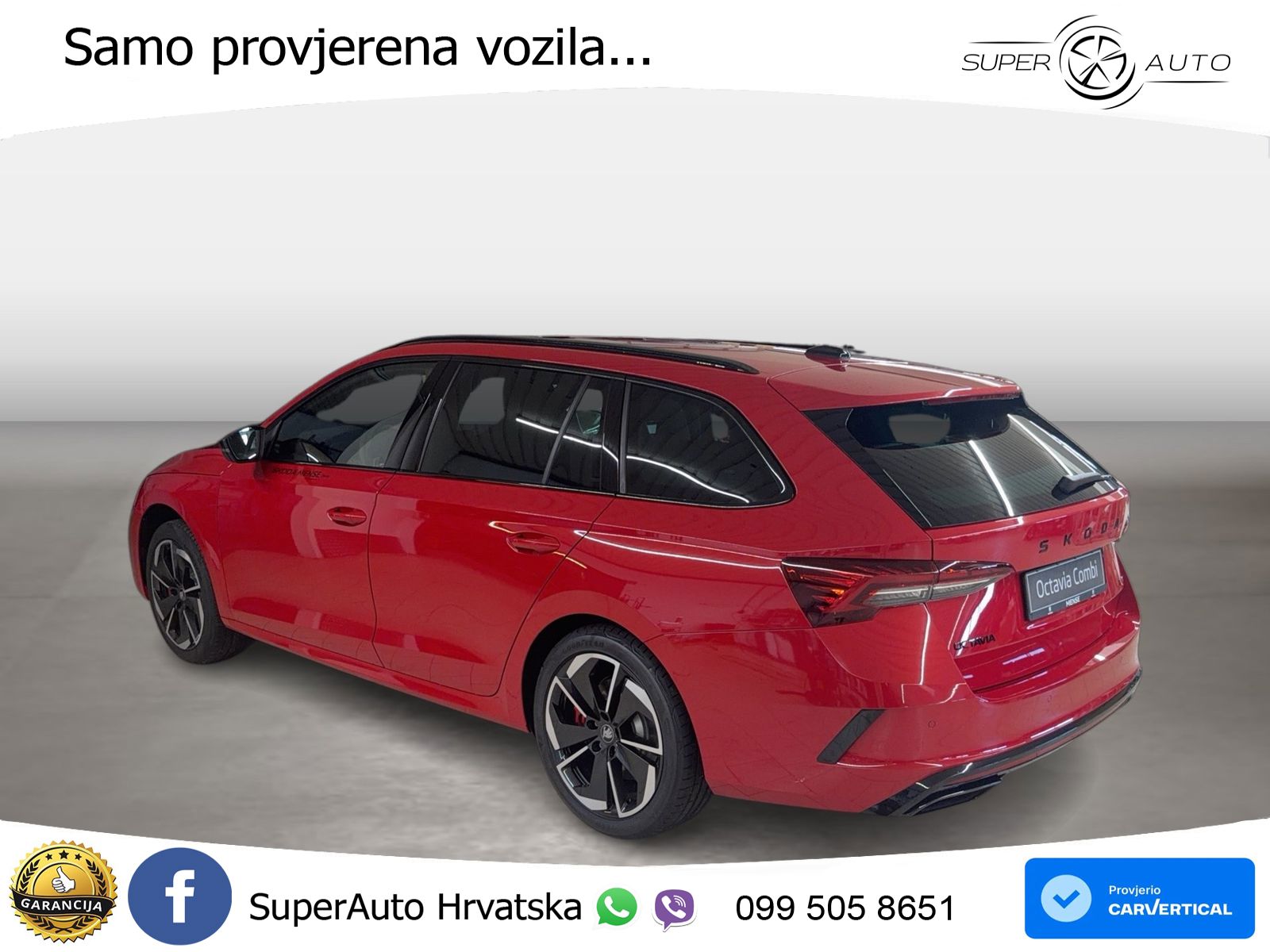 Škoda Octavia Combi RS 2.0 TSI (265 KS) DSG LED+GR SJED+ACC