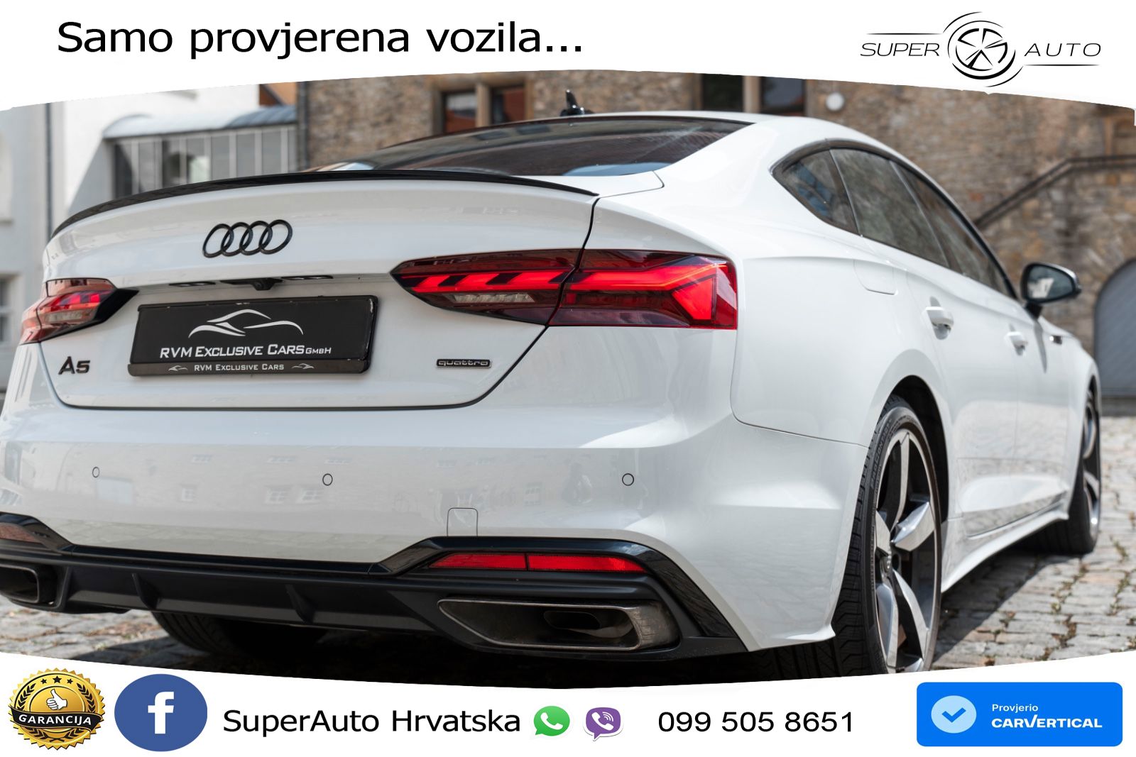 Audi A5 Sportback 45 TFSI (265 KS) quattro S tronic S line LED+GR SJED+ACC