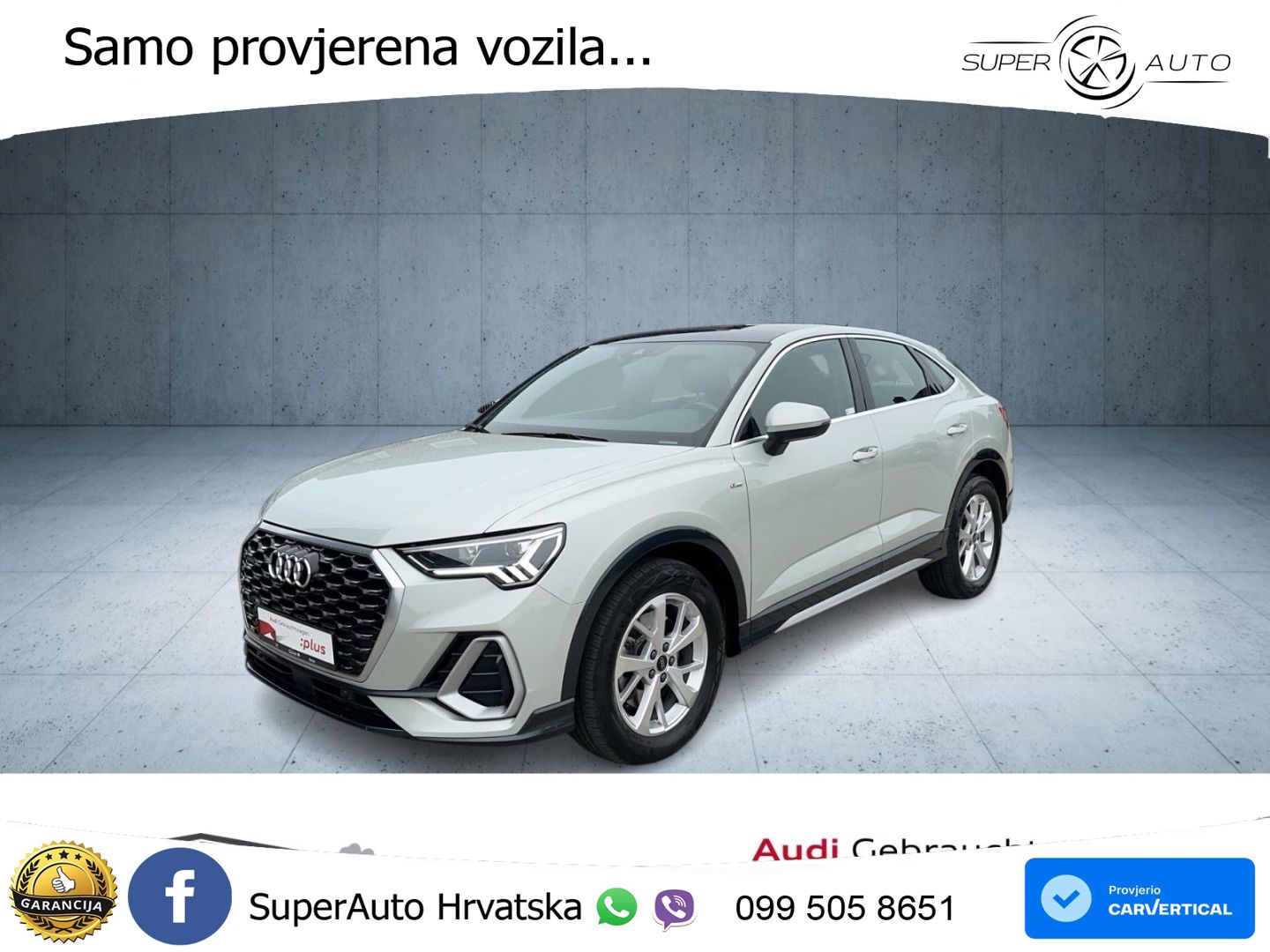 Audi Q3 Sportback 40 TDI (200 KS) quattro S tronic S line LED+GR SJED+ACC