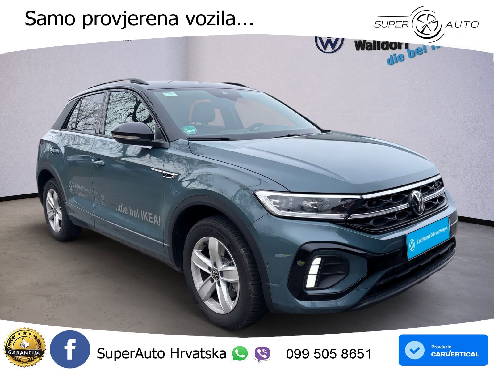 Volkswagen T-Roc 1.5 TSI (150 KS) DSG LED+GR SJED+ACC