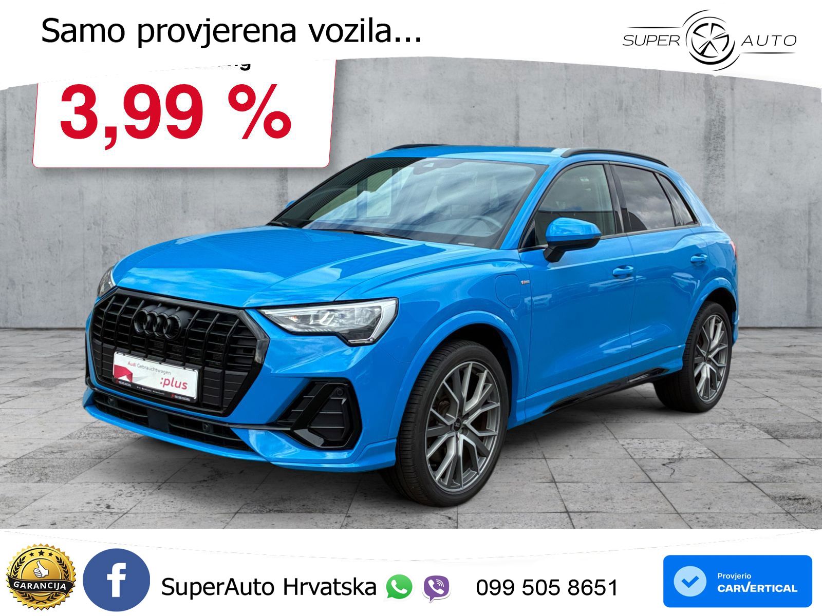 Audi Q3 45 TFSIe (245 KS) S tronic LED+GR SJED+ACC