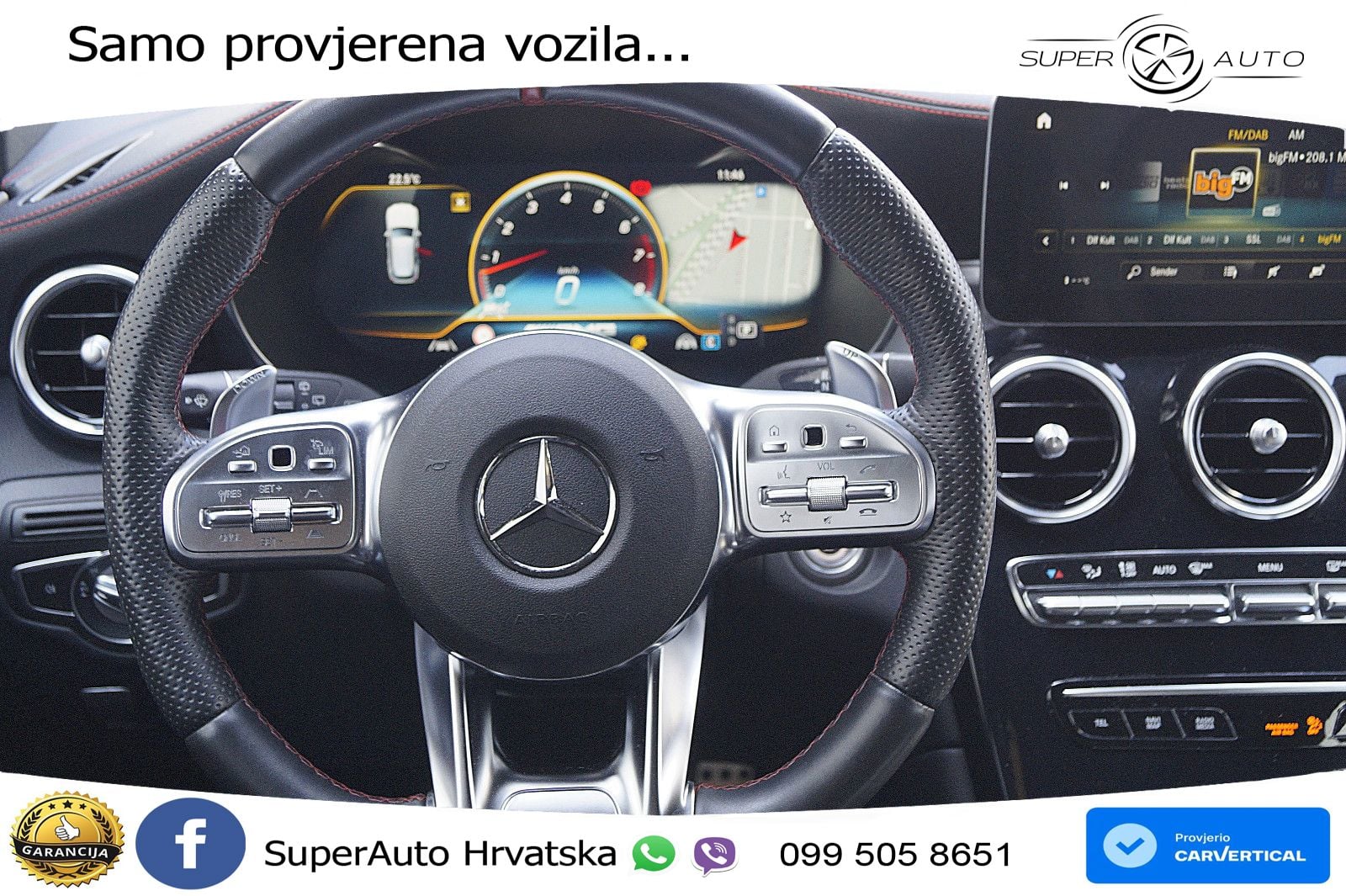 Mercedes AMG GLC 43 V6 (390 KS) 4MATIC TCT LED+GR SJED+ACC