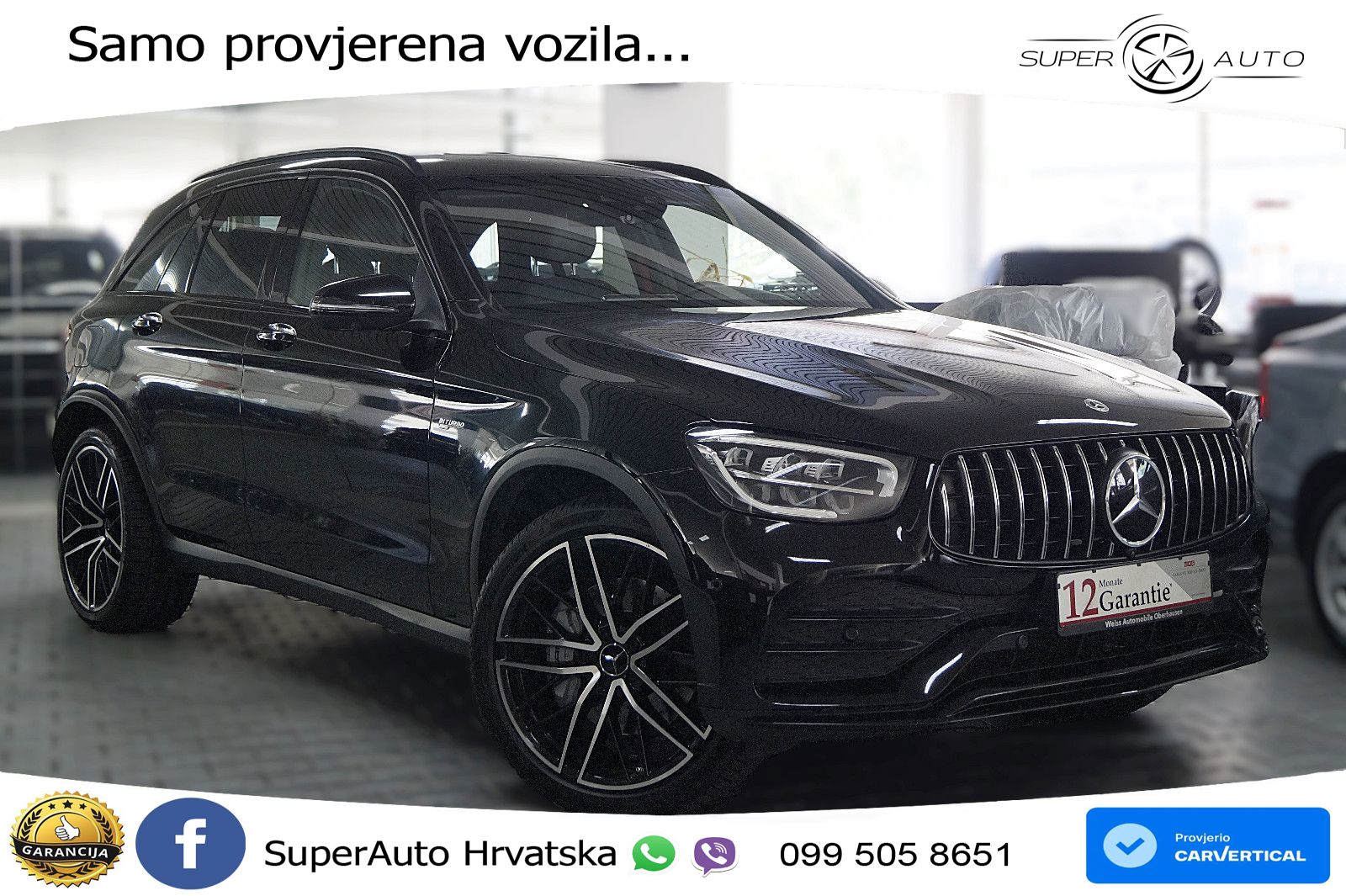 Mercedes AMG GLC 43 V6 (390 KS) 4MATIC TCT LED+GR SJED+ACC