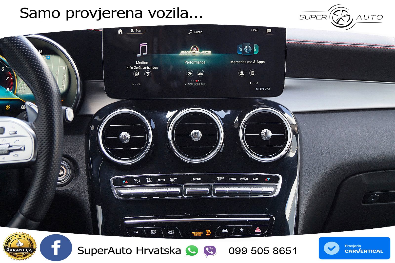 Mercedes AMG GLC 43 V6 (390 KS) 4MATIC TCT LED+GR SJED+ACC