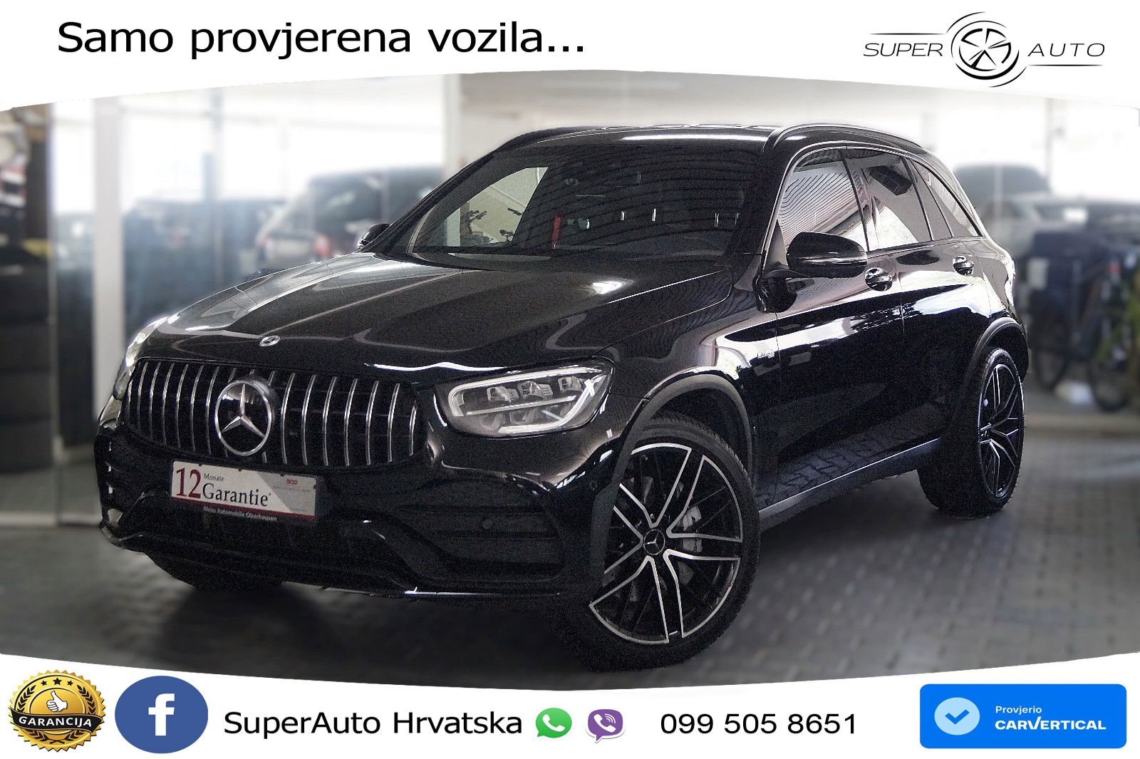 Mercedes AMG GLC 43 V6 (390 KS) 4MATIC TCT LED+GR SJED+ACC