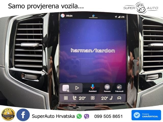 Volvo XC90 2.0 T8 AWD Automatic ZRAČNI+ACC+GR SJED+KAM+PANO
