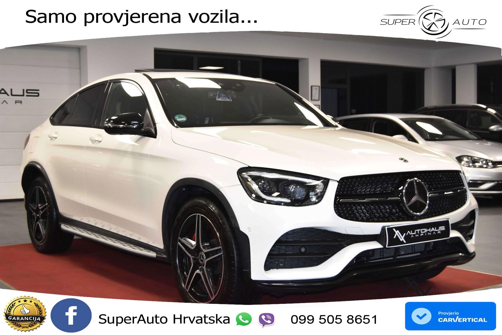 Mercedes GLC Coupe 200 (197 KS) 4MATIC G-TRONIC AMG LED+GR SJED+ACC