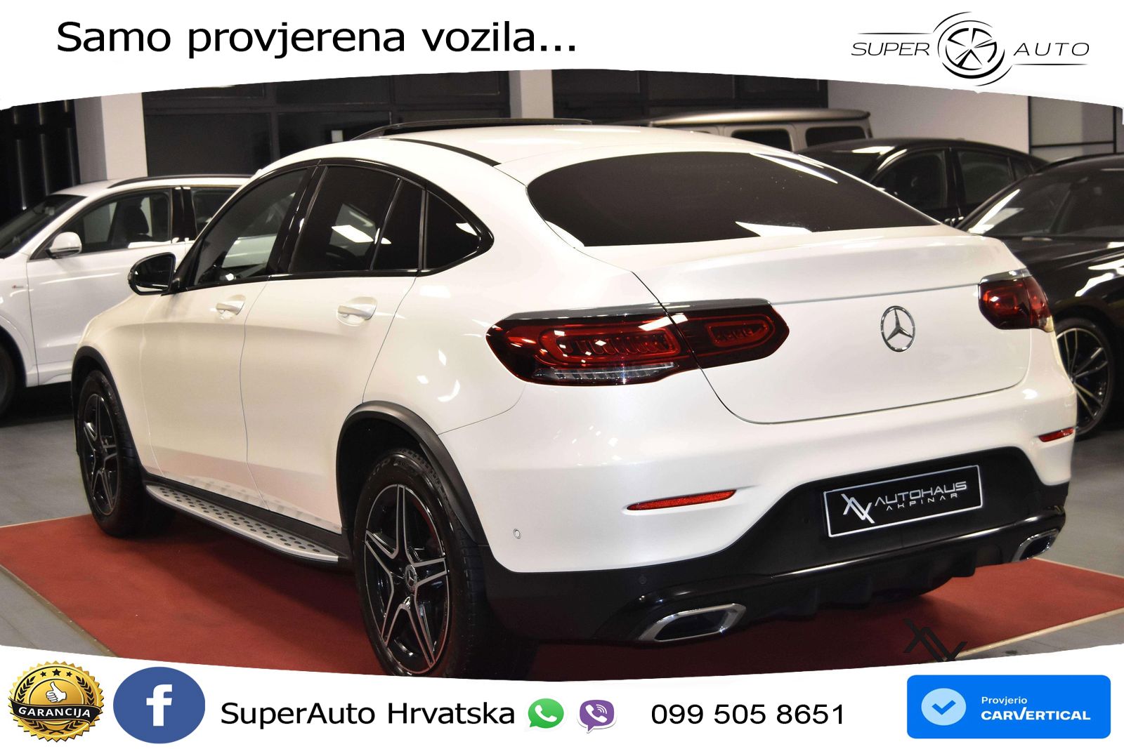 Mercedes GLC Coupe 200 (197 KS) 4MATIC G-TRONIC AMG LED+GR SJED+ACC