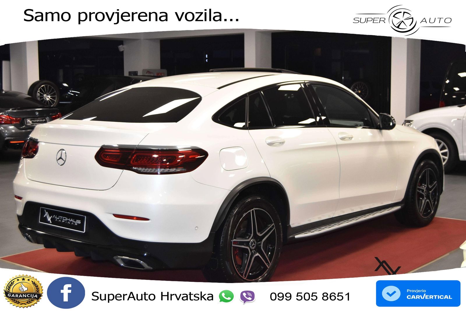 Mercedes GLC Coupe 200 (197 KS) 4MATIC G-TRONIC AMG LED+GR SJED+ACC