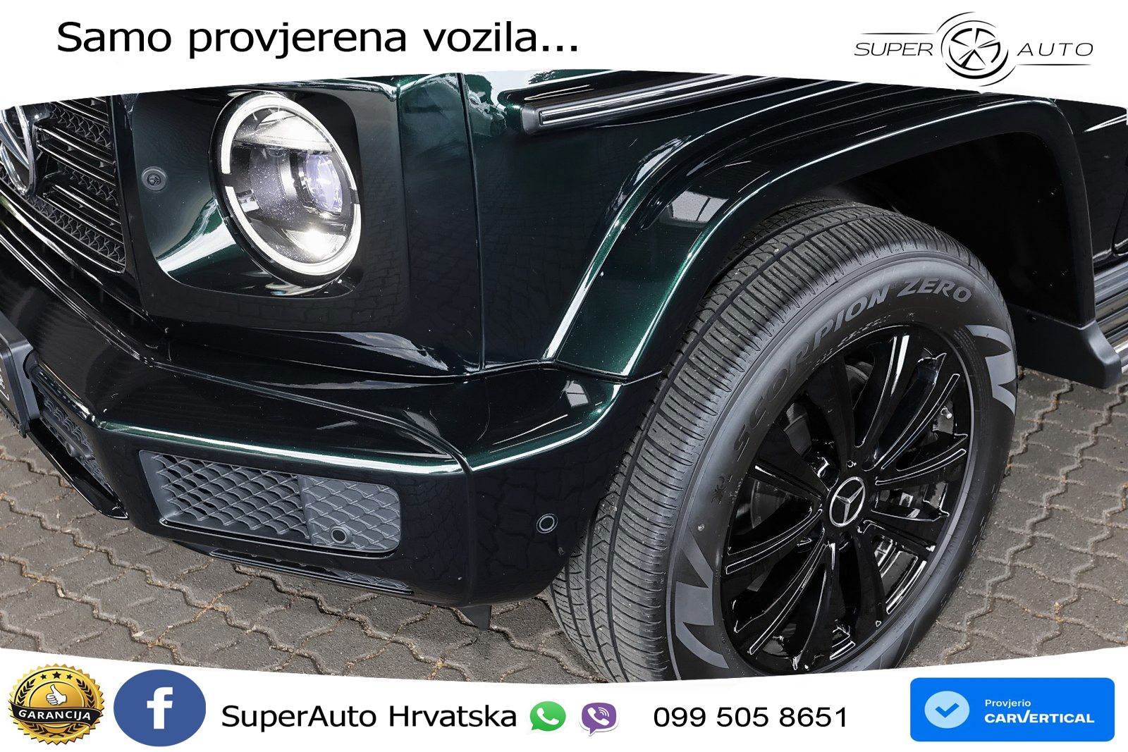 Mercedes G 500 Long V8 (422 KS) 4MATIC 9G-TRONIC LED+GR SJED+ACC