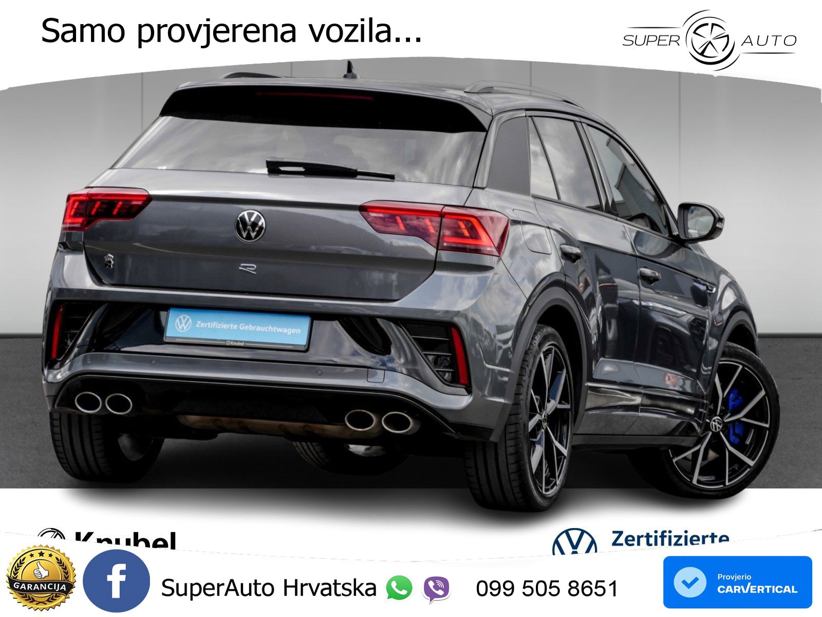 Volkswagen T-Roc I R 2.0 TSI (300 KS) OPF 4M DSG MATRIX+GR SJED+KAM