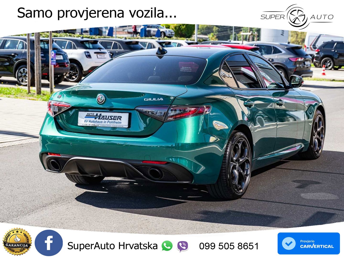 Alfa Romeo Giulia 2.2 MultiJet II (210 KS) Q4 Automatic LED+GR SJED+ACC