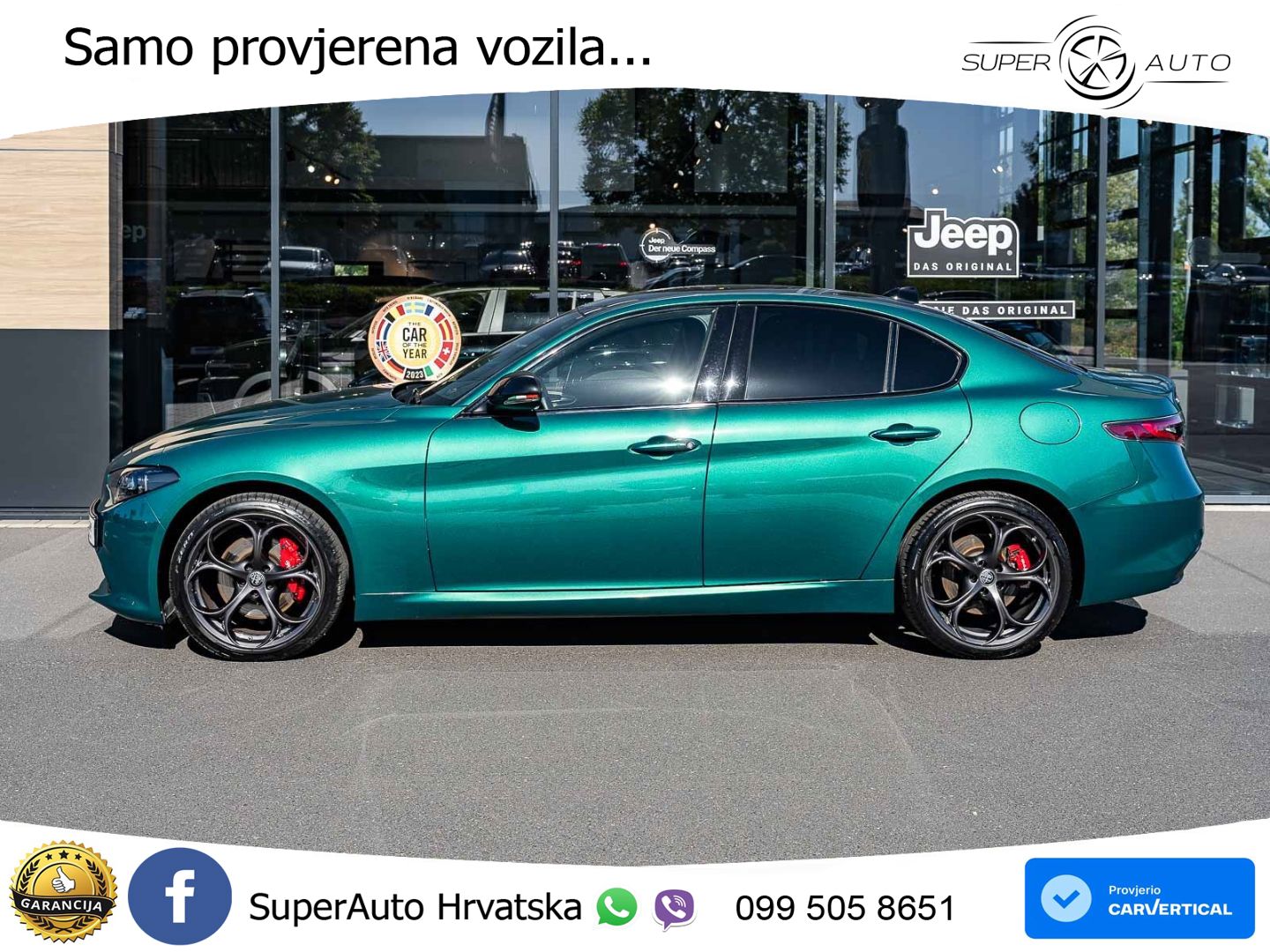 Alfa Romeo Giulia 2.2 MultiJet II (210 KS) Q4 Automatic LED+GR SJED+ACC