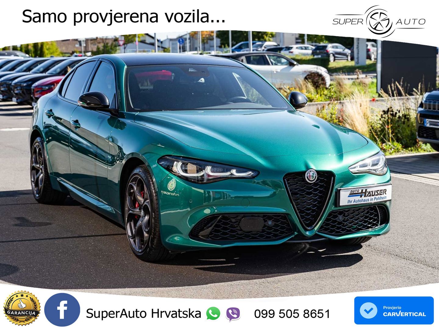 Alfa Romeo Giulia 2.2 MultiJet II (210 KS) Q4 Automatic LED+GR SJED+ACC