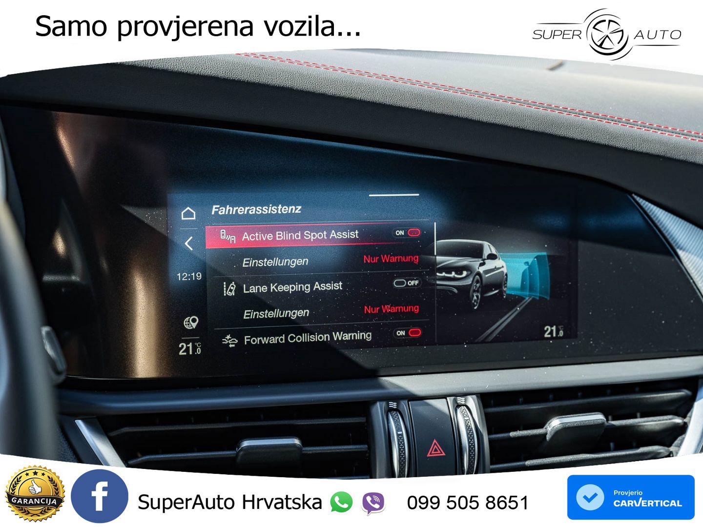 Alfa Romeo Giulia 2.2 MultiJet II (210 KS) Q4 Automatic LED+GR SJED+ACC