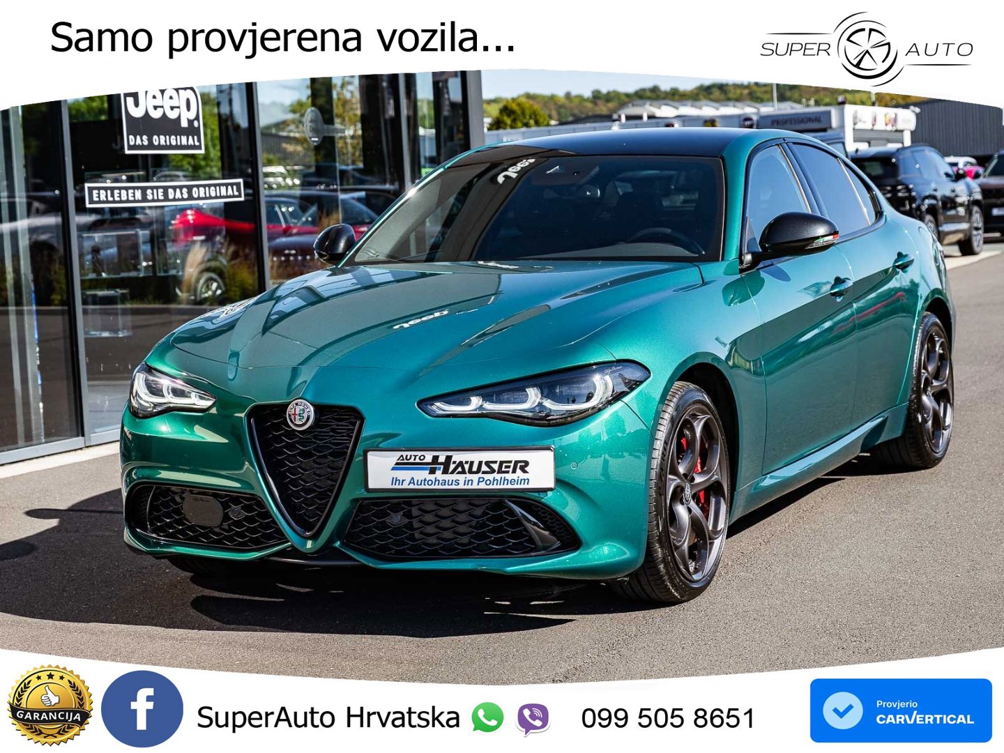 Alfa Romeo Giulia 2.2 MultiJet II (210 KS) Q4 Automatic LED+GR SJED+ACC