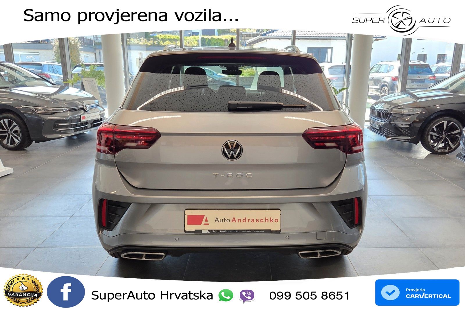 Volkswagen T-Roc 1.5 TSI (150 KS) DSG R-Line LED+GR SJED+ACC