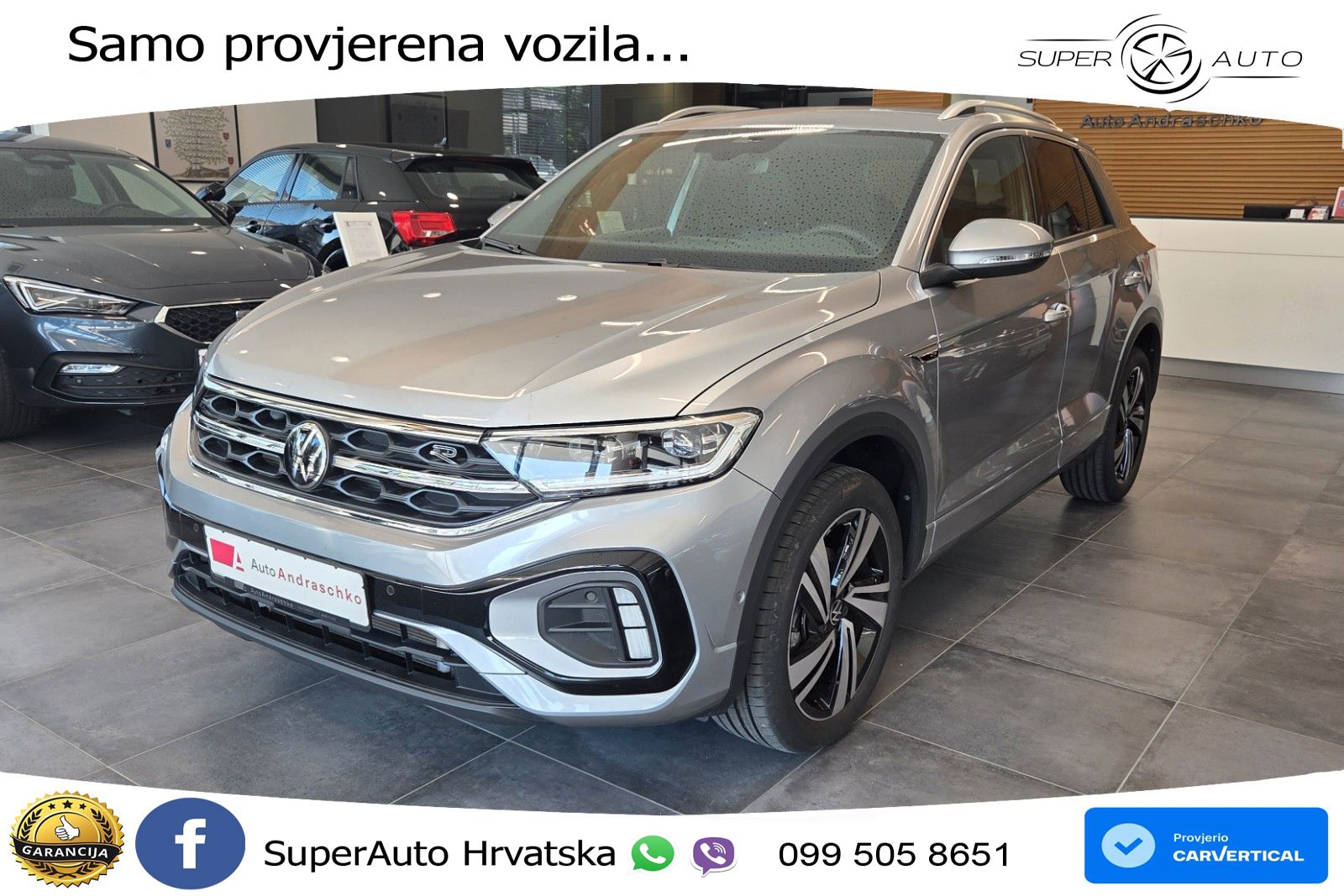 Volkswagen T-Roc 1.5 TSI (150 KS) DSG R-Line LED+GR SJED+ACC