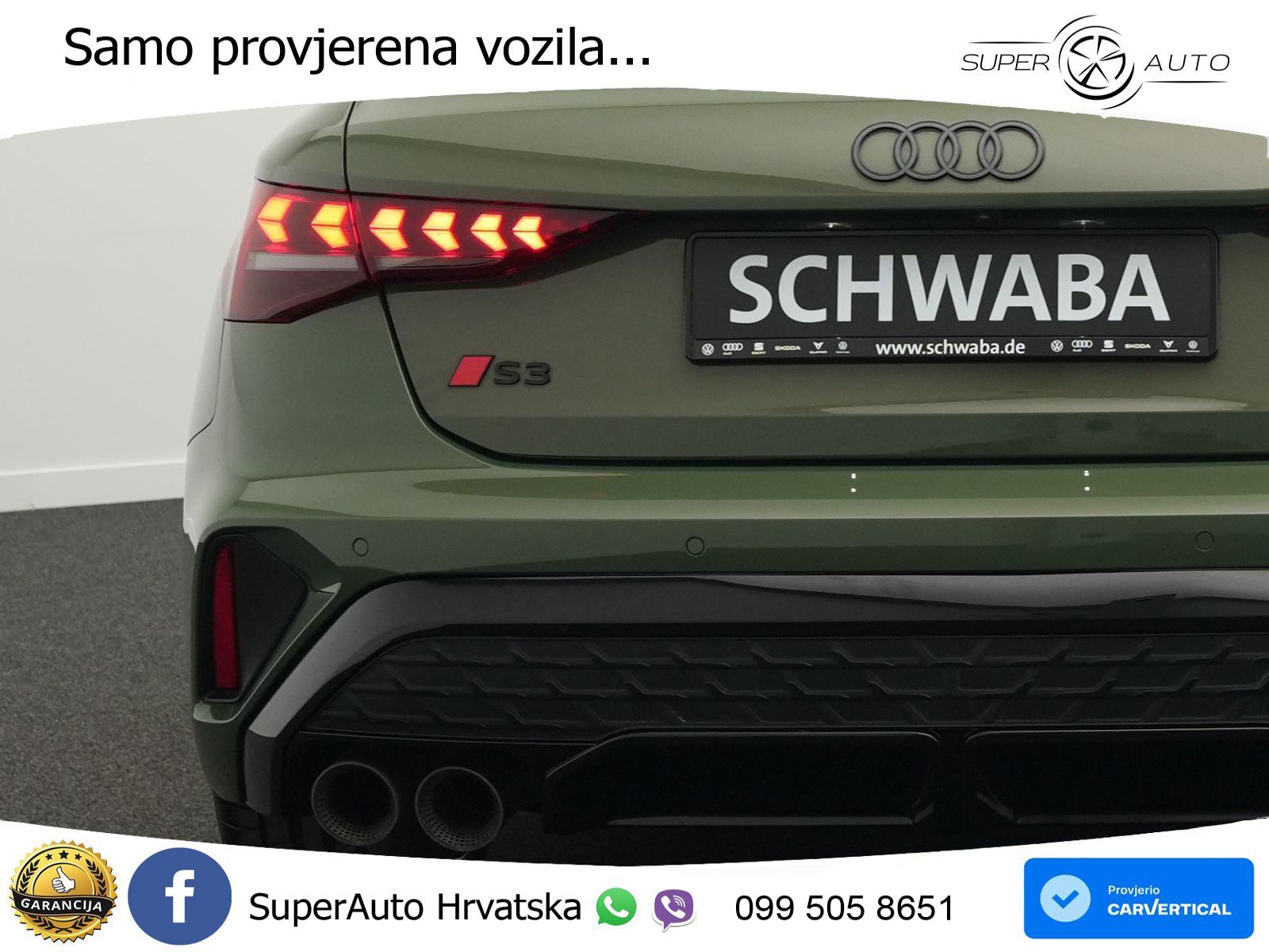 Audi S3 2.0 TFSI (333 KS) quattro S tronic MATRIX+GR SJED+KAM