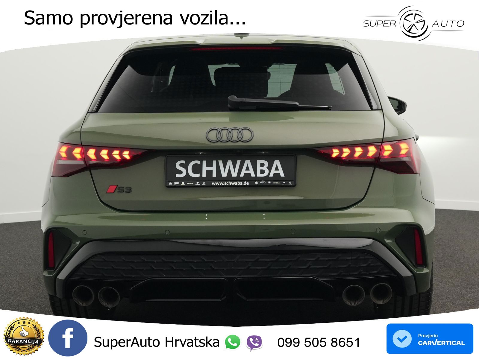 Audi S3 2.0 TFSI (333 KS) quattro S tronic MATRIX+GR SJED+KAM