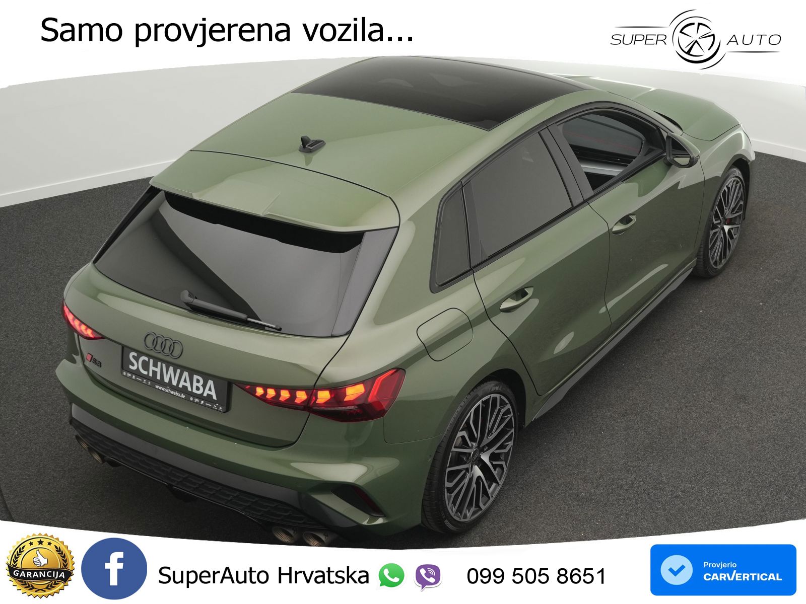 Audi S3 2.0 TFSI (333 KS) quattro S tronic MATRIX+GR SJED+KAM