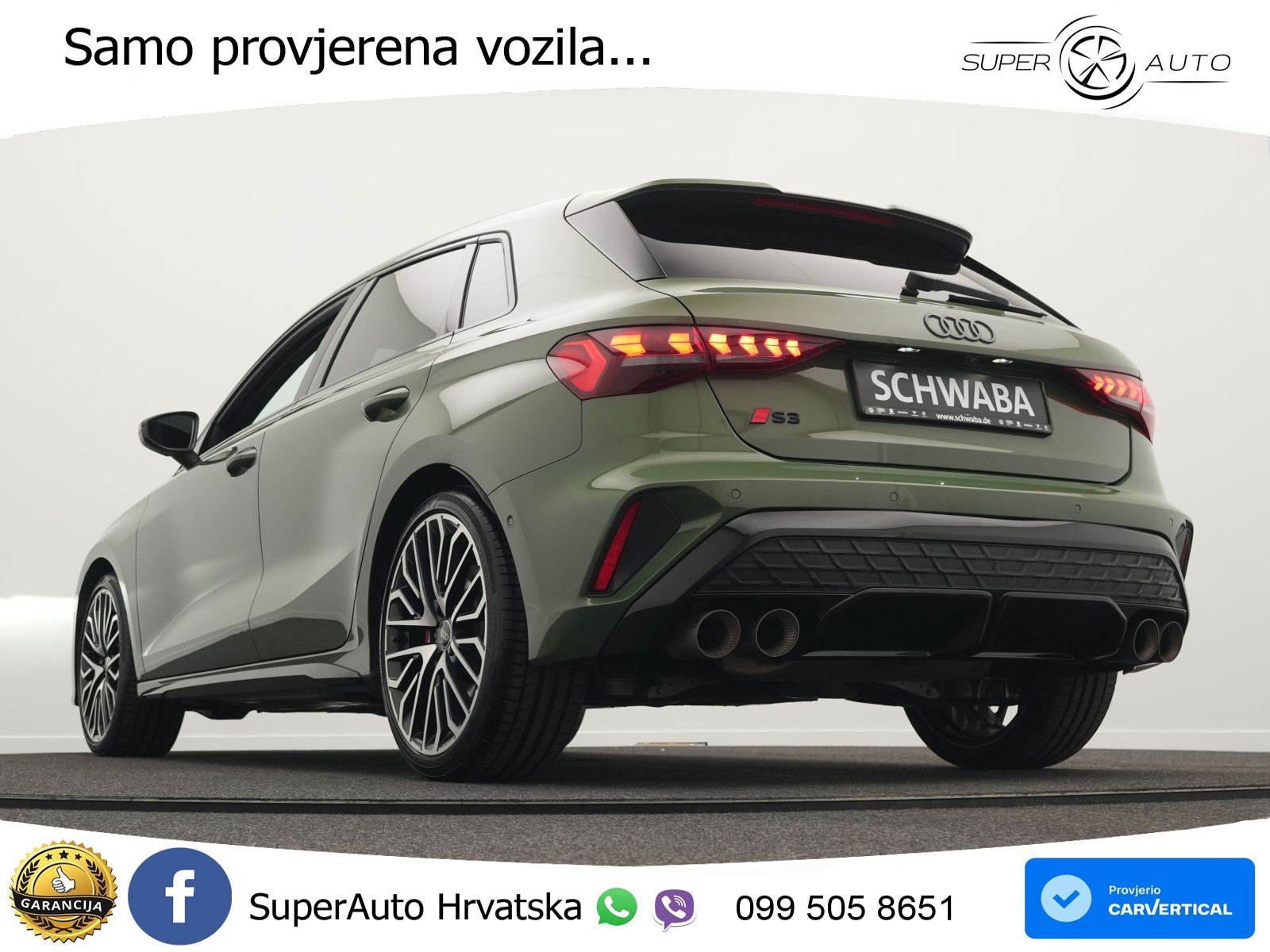 Audi S3 2.0 TFSI (333 KS) quattro S tronic MATRIX+GR SJED+KAM