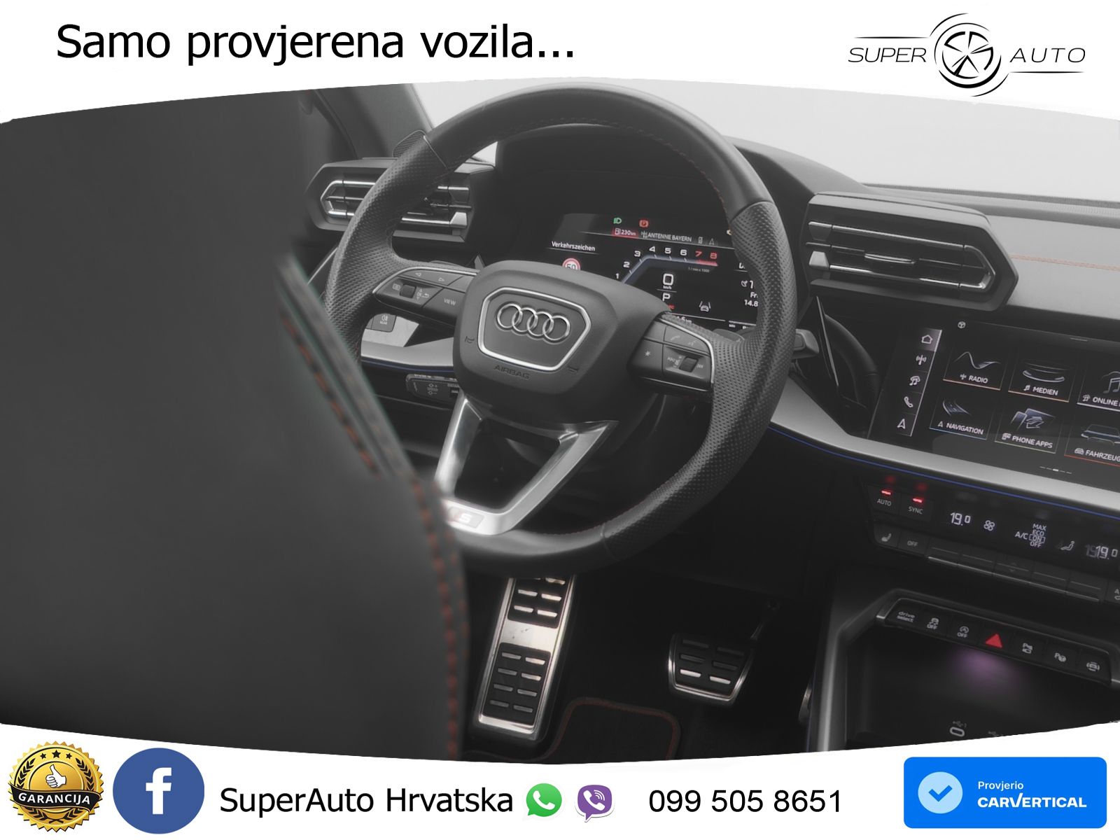 Audi S3 2.0 TFSI (333 KS) quattro S tronic MATRIX+GR SJED+KAM