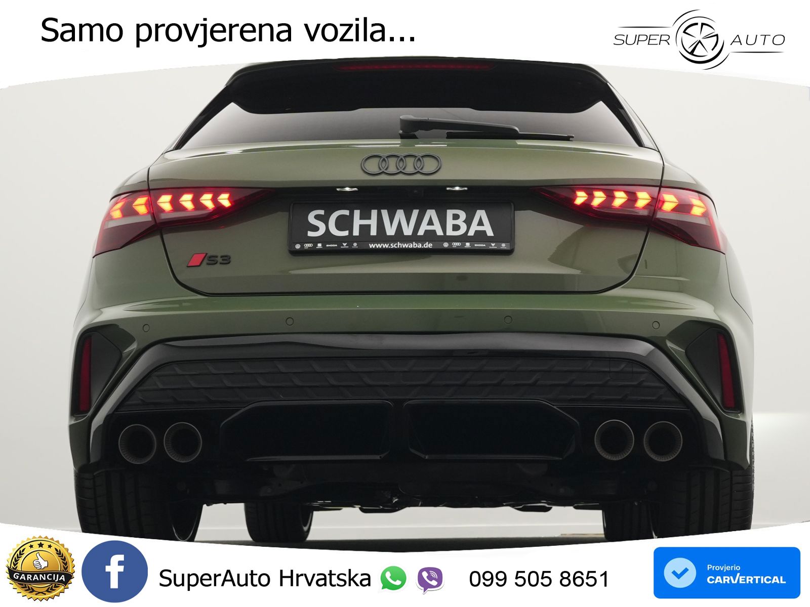 Audi S3 2.0 TFSI (333 KS) quattro S tronic MATRIX+GR SJED+KAM