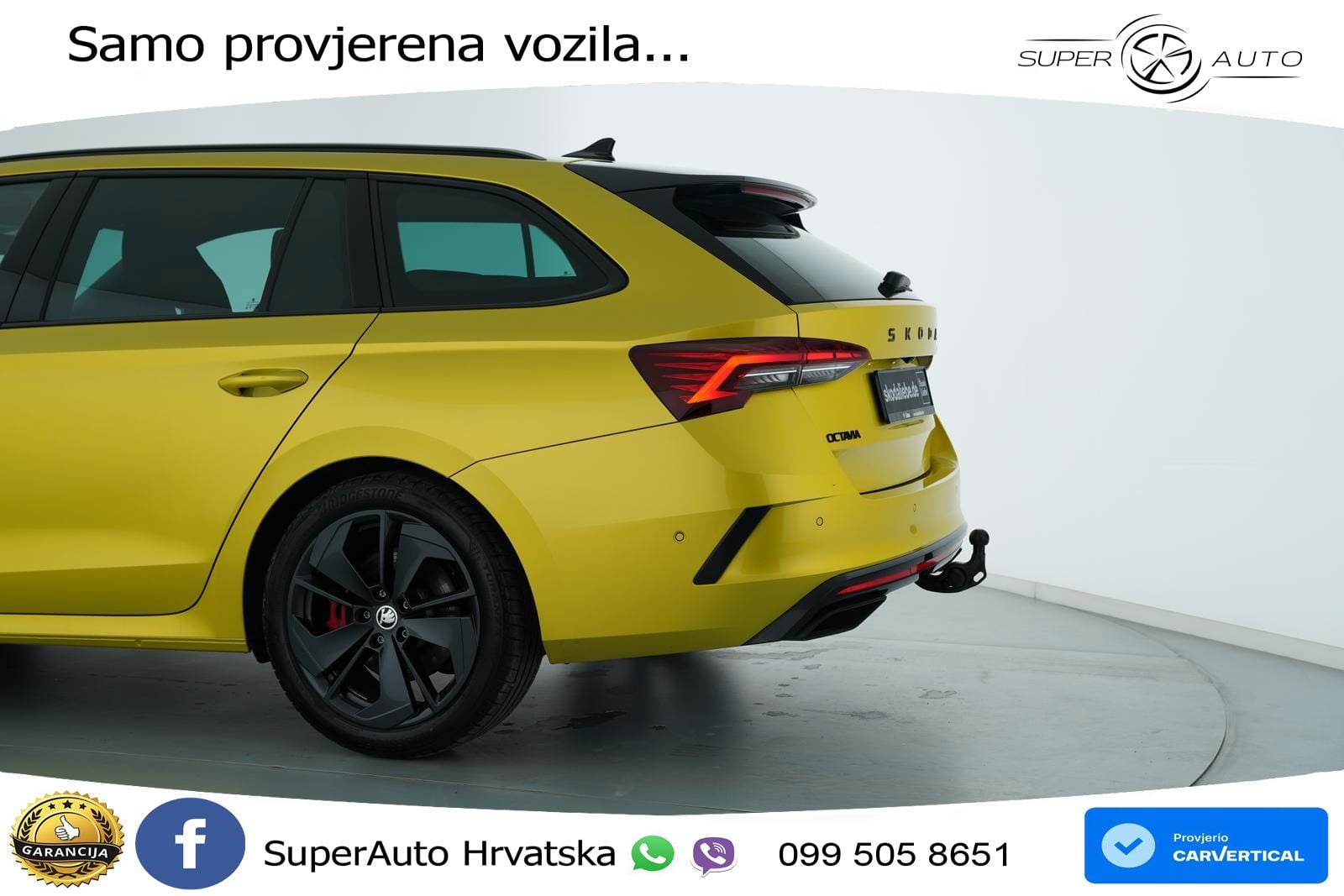 Škoda Octavia Combi RS 2.0 TSI (265 KS) DSG LED+GR SJED+ACC