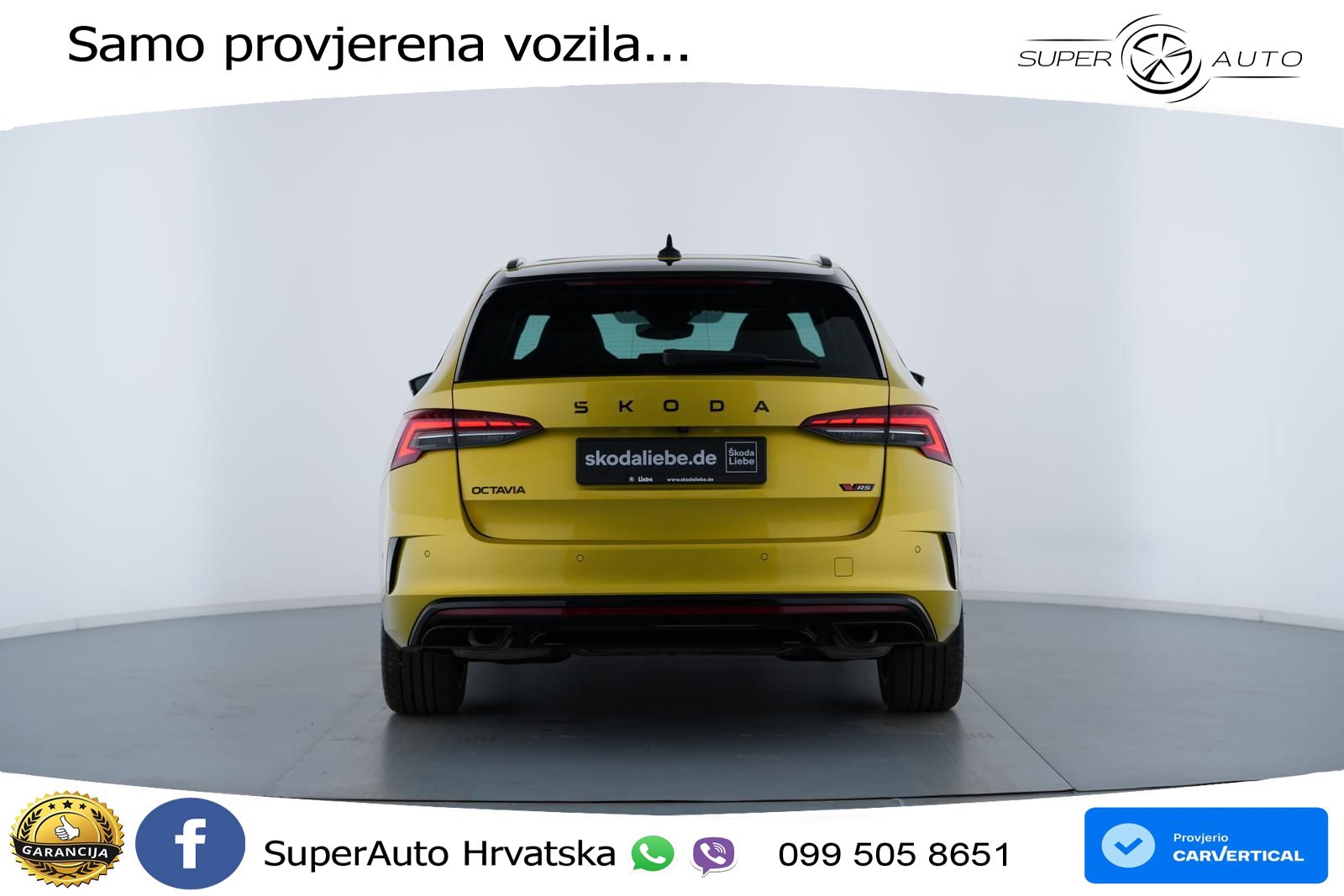 Škoda Octavia Combi RS 2.0 TSI (265 KS) DSG LED+GR SJED+ACC