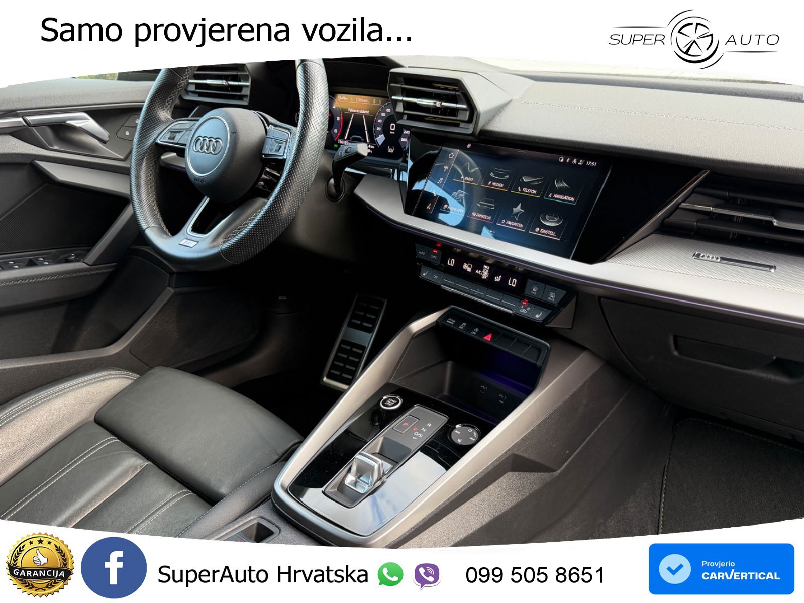 Audi A3 Limuzina 35 TDI (150 KS) S tronic S line LED+GR SJED+ACC