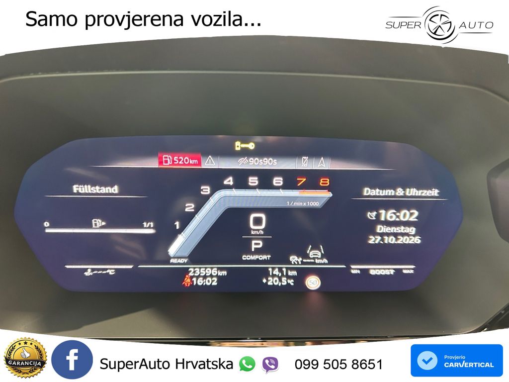 Audi S3 Limuzina 2.0 TFSI (333 KS) quattro S tronic MATRIX+GR SJED+KAM