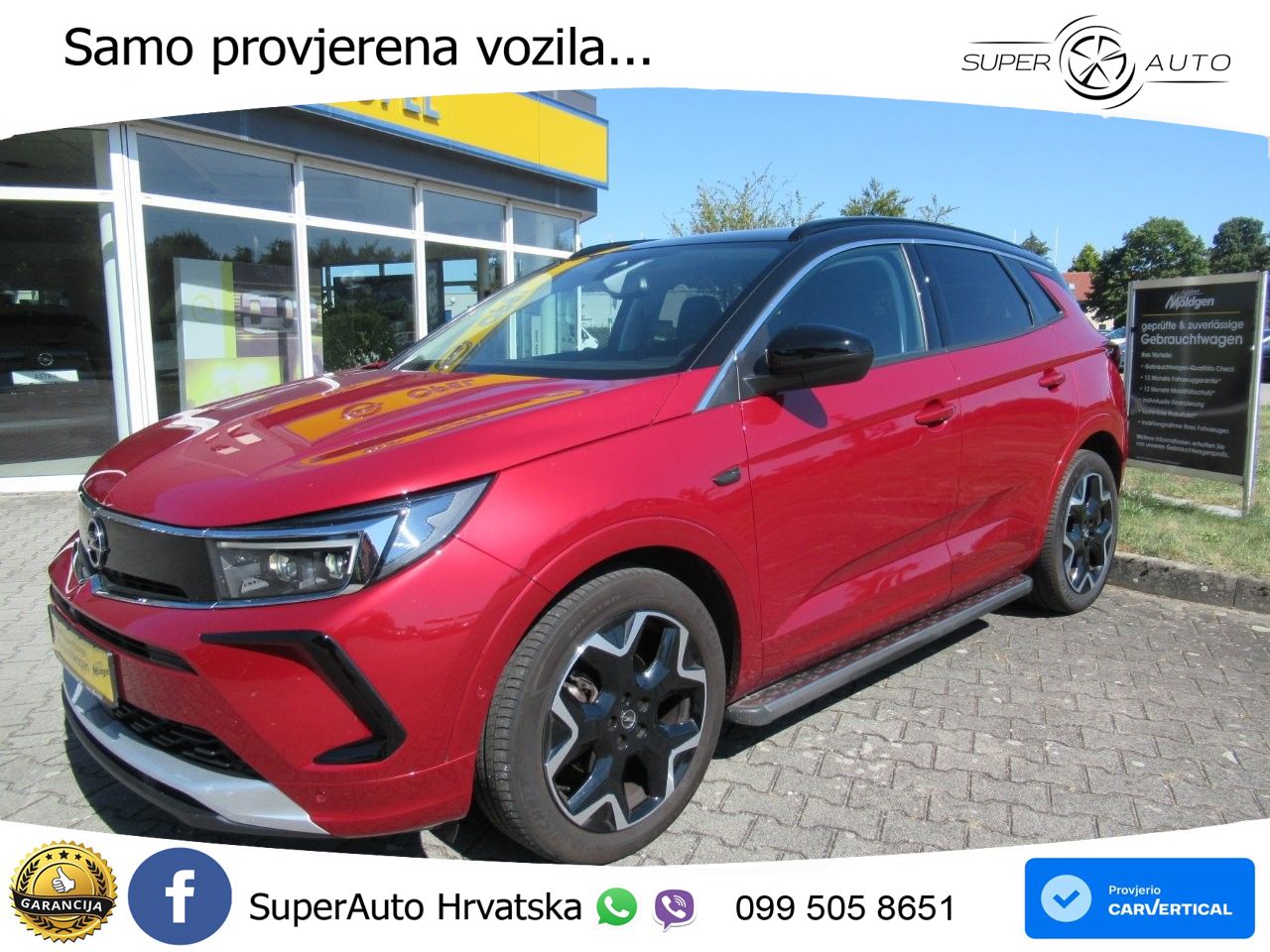 Opel Grandland 1.2i Turbo (130 KS) Automatic Ultimate LED+GR SJED+ACC
