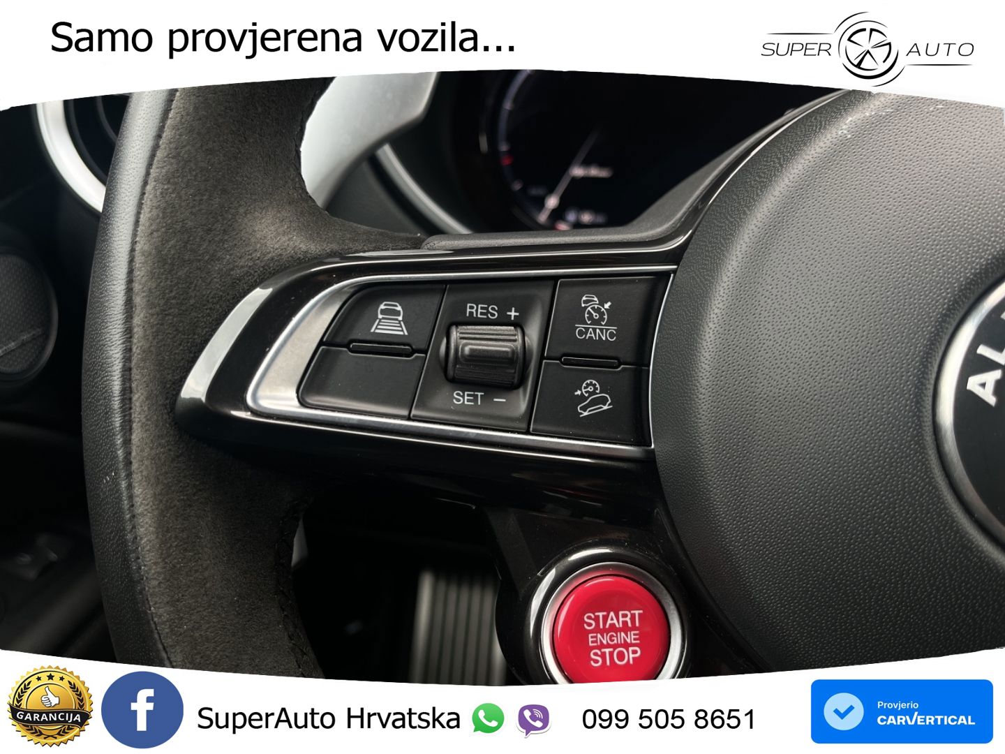 Alfa Romeo Stelvio Quadrifoglio 2.9 V6 Bi-Turbo (520 KS) Q4 Automatic LED+GR SJED+ACC