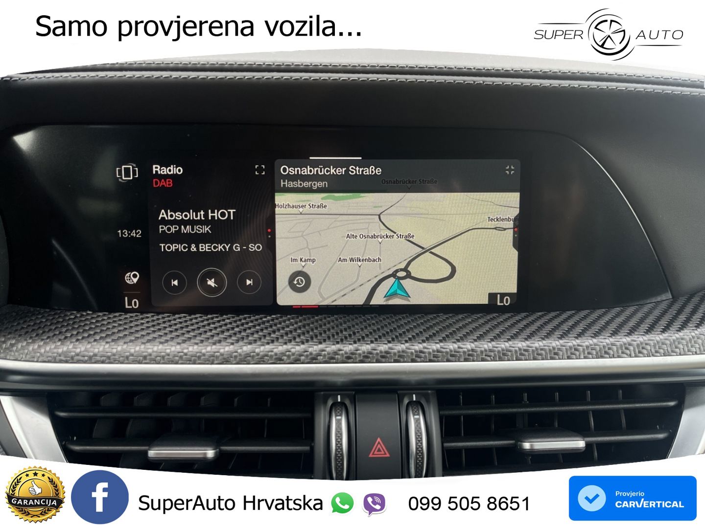 Alfa Romeo Stelvio Quadrifoglio 2.9 V6 Bi-Turbo (520 KS) Q4 Automatic LED+GR SJED+ACC
