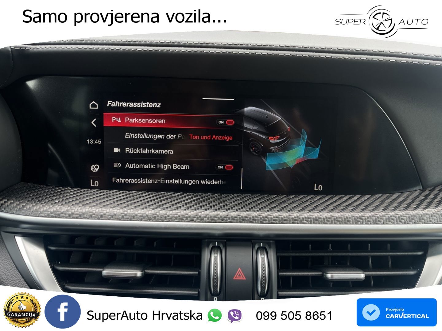 Alfa Romeo Stelvio Quadrifoglio 2.9 V6 Bi-Turbo (520 KS) Q4 Automatic LED+GR SJED+ACC