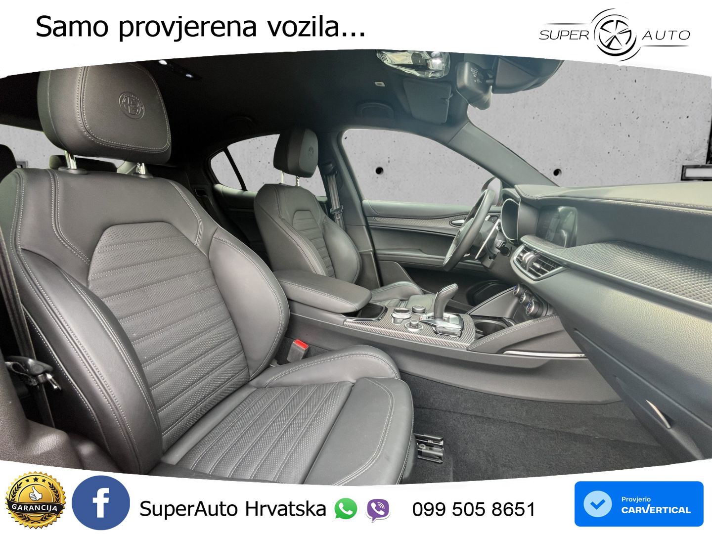Alfa Romeo Stelvio Quadrifoglio 2.9 V6 Bi-Turbo (520 KS) Q4 Automatic LED+GR SJED+ACC