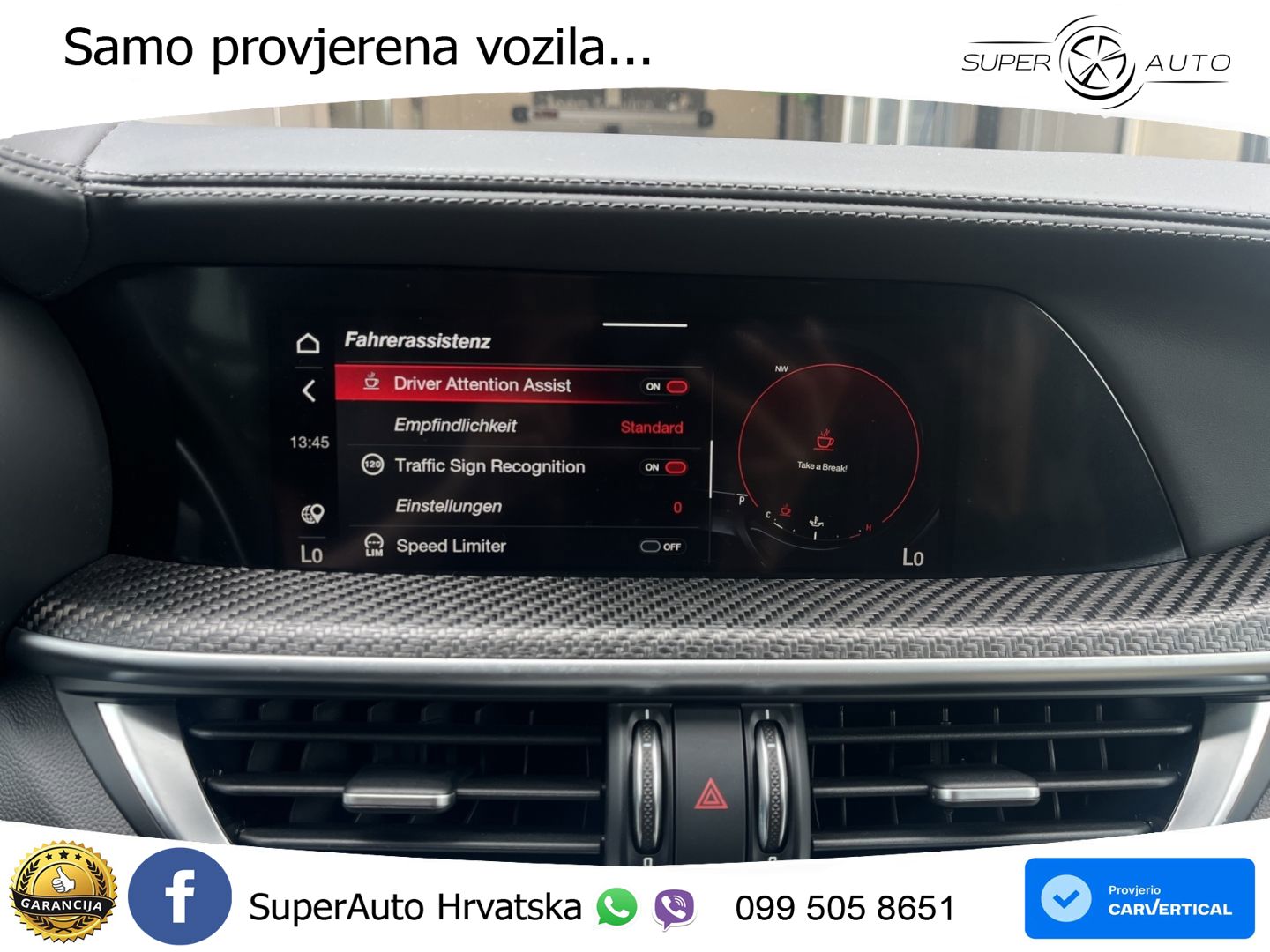 Alfa Romeo Stelvio Quadrifoglio 2.9 V6 Bi-Turbo (520 KS) Q4 Automatic LED+GR SJED+ACC