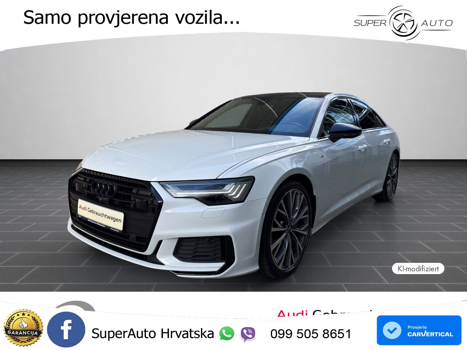 Audi A6 45 TDI V6 (245 KS) quattro ultra S tronic ZRAČNI+ACC+GR SJED+KAM+PANO