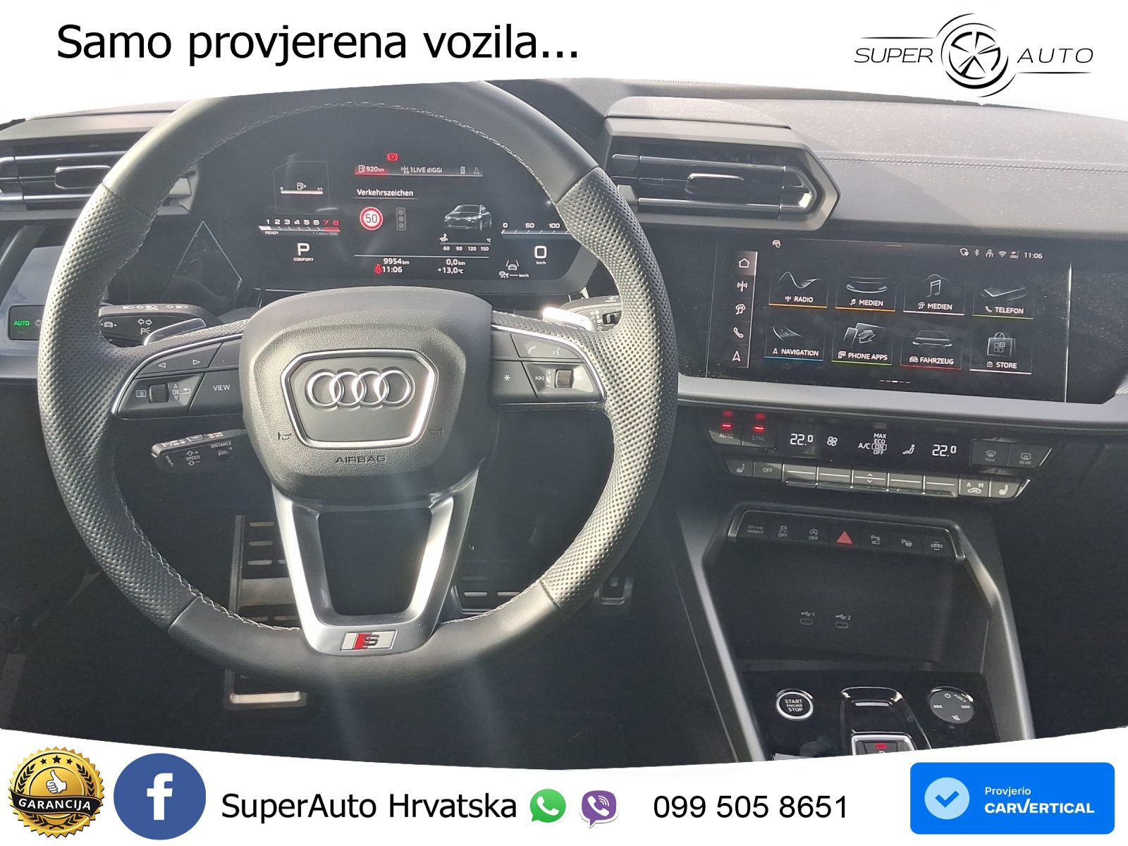 Audi A3 Limuzina 35 TFSI (150 KS) S tronic S line LED+GR SJED+ACC