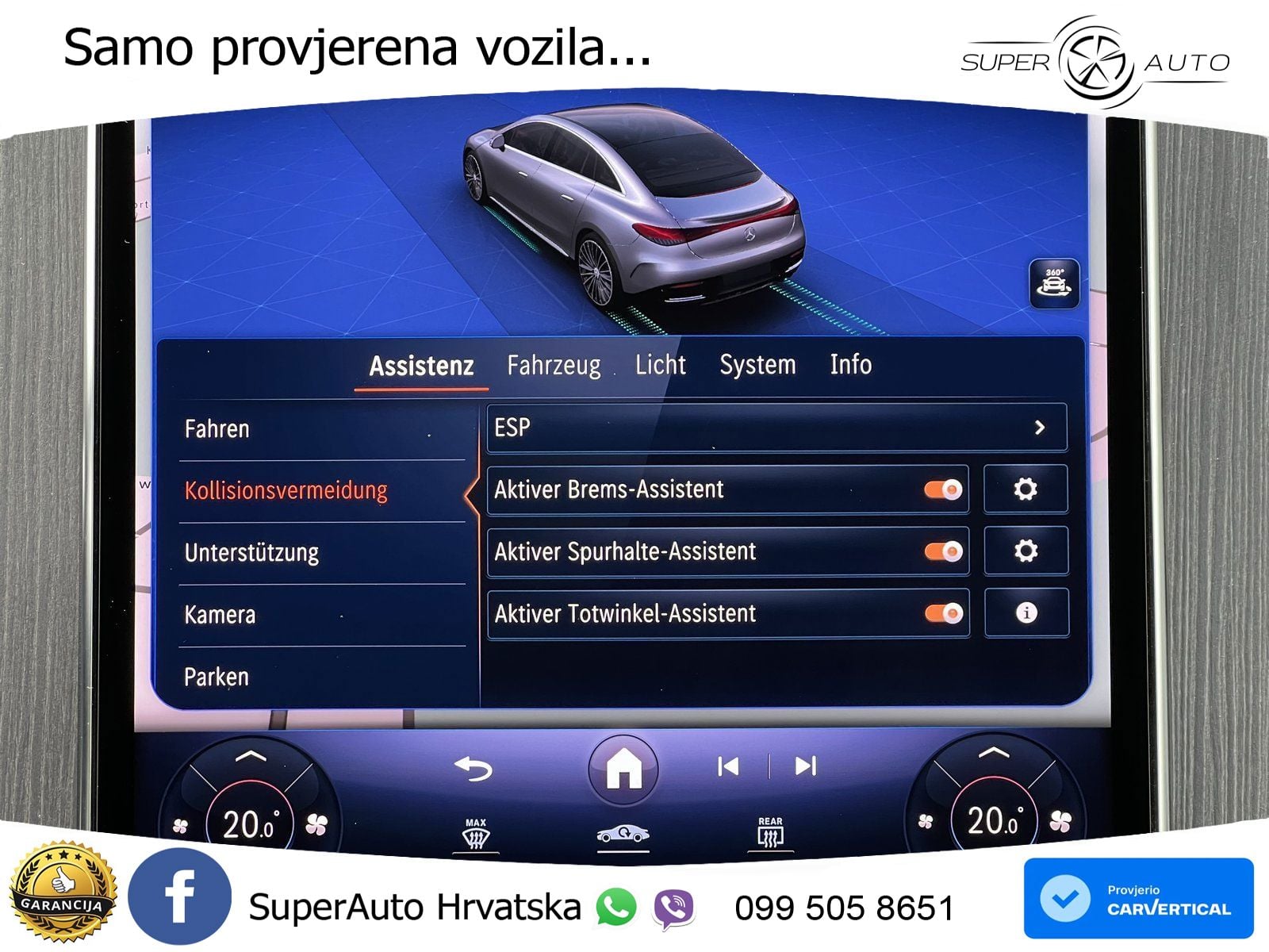Mercedes EQE 350 98 kWh (292 KS) ACC+HEAD+GR SJED+360+PANO
