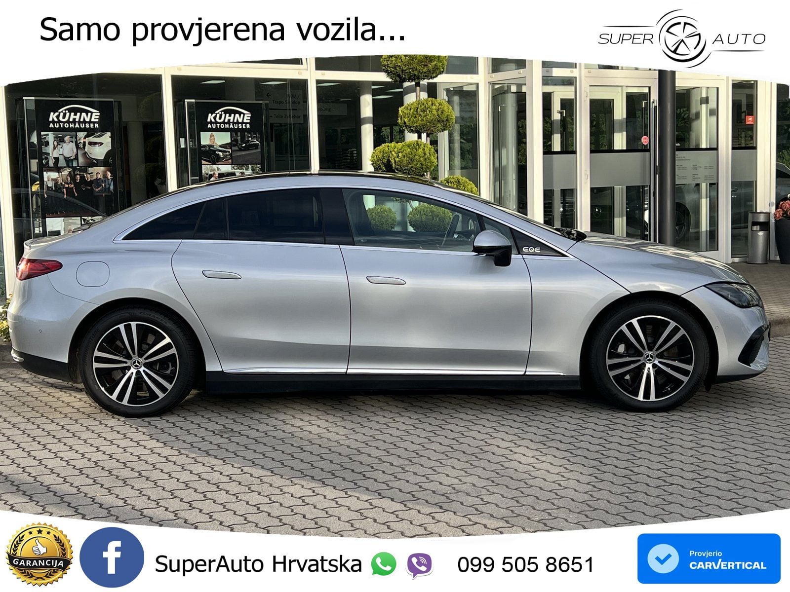 Mercedes EQE 350 98 kWh (292 KS) ACC+HEAD+GR SJED+360+PANO