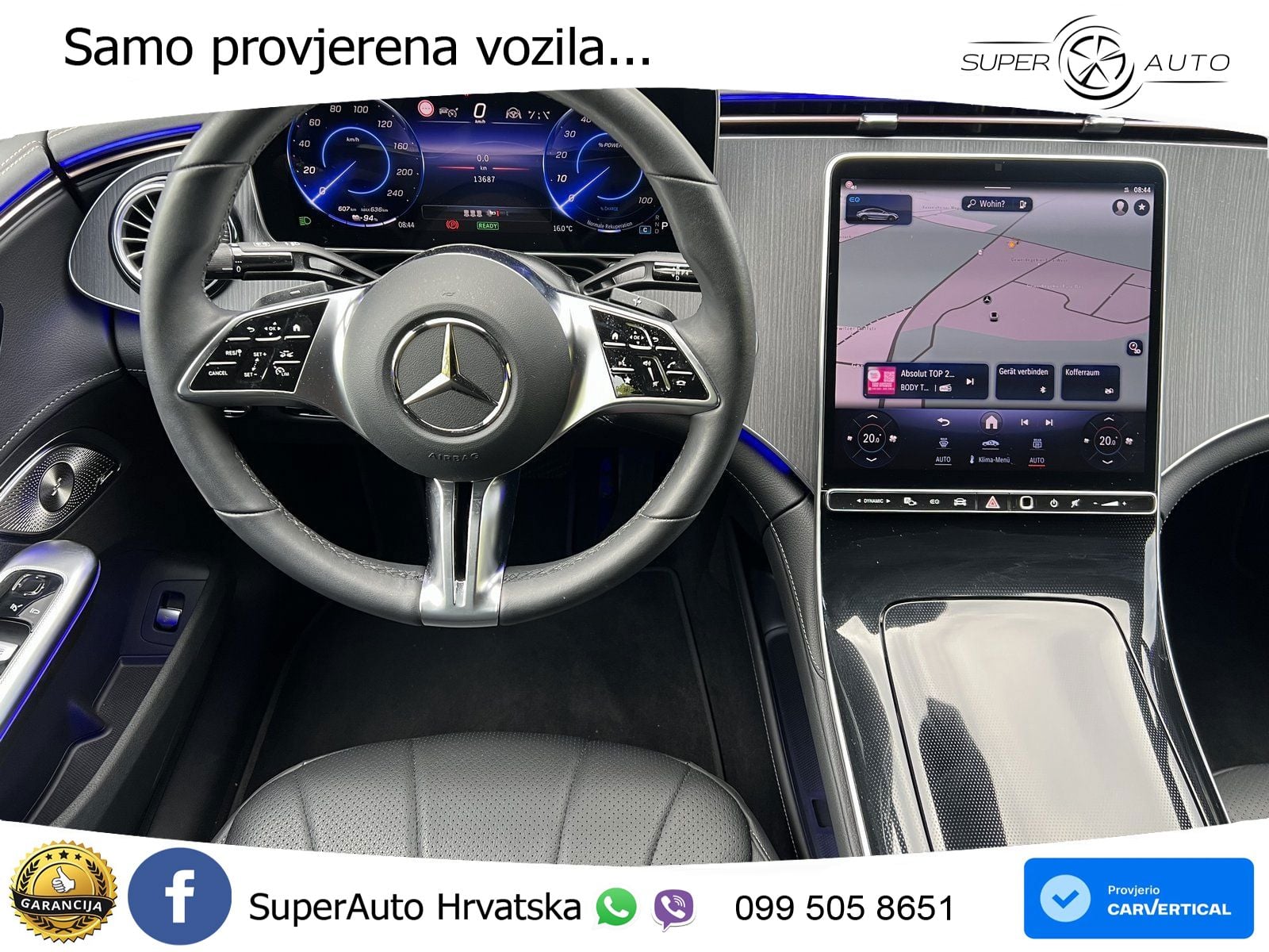 Mercedes EQE 350 98 kWh (292 KS) ACC+HEAD+GR SJED+360+PANO