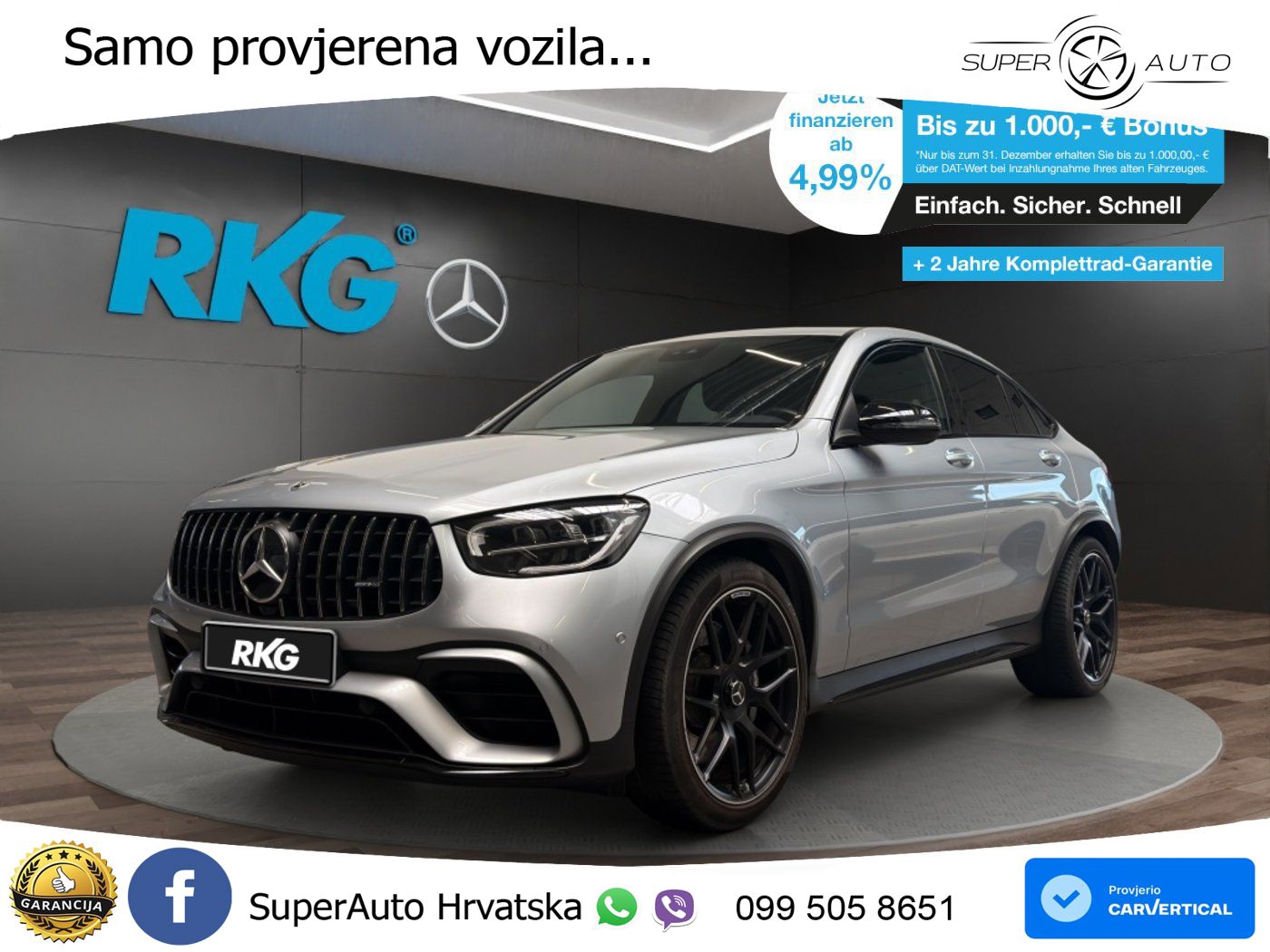 Mercedes GLC Coupe AMG 63 V8 (476 KS) 4MATIC+ MCT