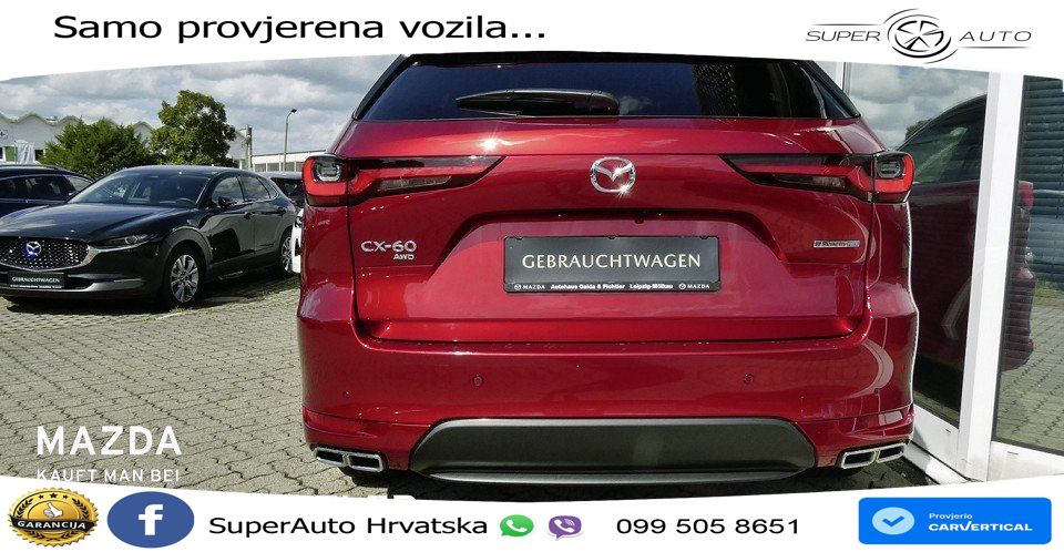 Mazda CX-60 2.5 e-Skyactiv (328 KS) AWD Automatic MATRIX+GR SJED+KAM