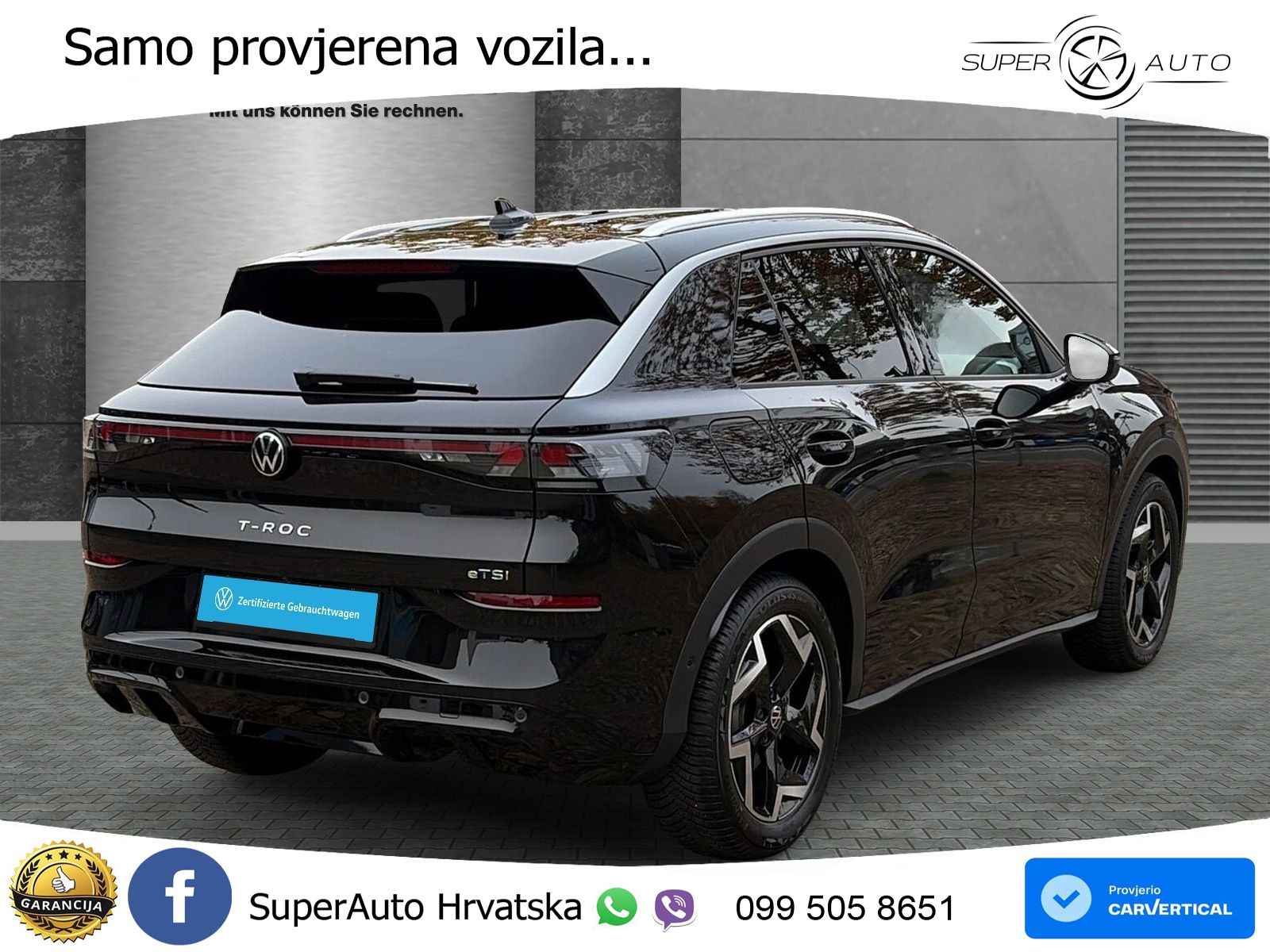 Volkswagen T-Roc 1.5 eTSI (150 KS)  DSG R-Line LED+GR SJED+ACC