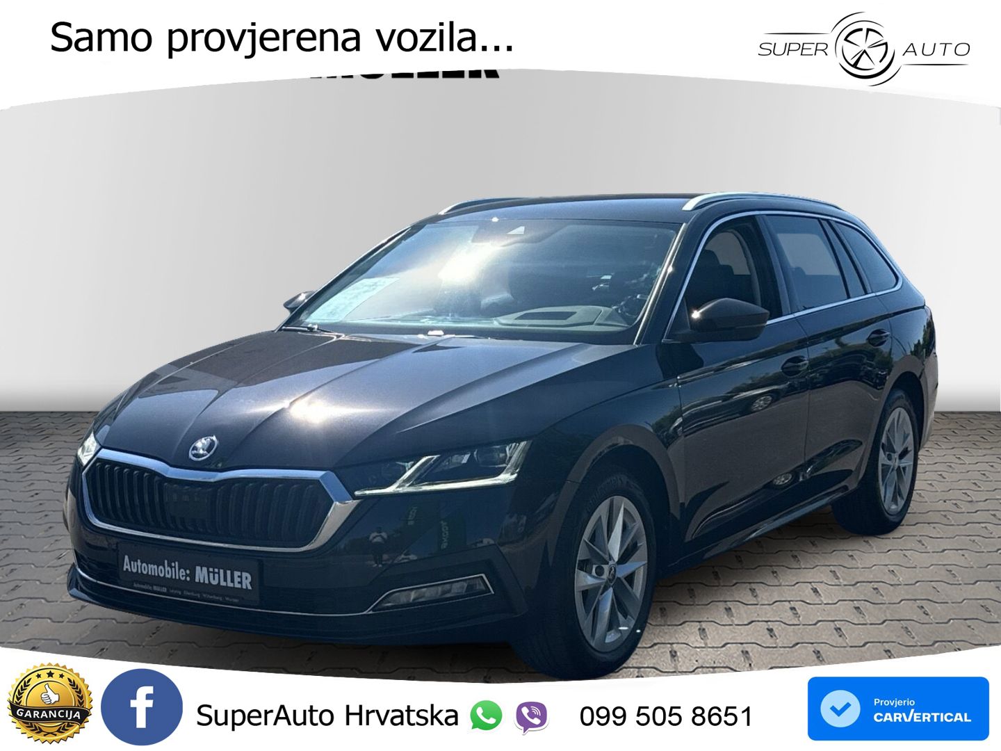 Škoda Octavia Combi 2.0 TDI (150 KS) DSG LED+GR SJED+ACC