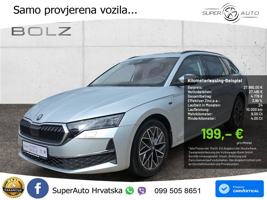Škoda Octavia Combi 2.0 TDI (150 KS) DSG LED+GR SJED+ACC