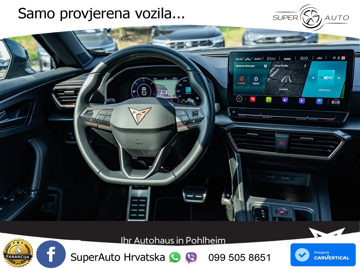 Cupra Formentor 1.4 TSI (245 KS) e-Hybrid DSG VZ MATRIX+GR SJED+KAM