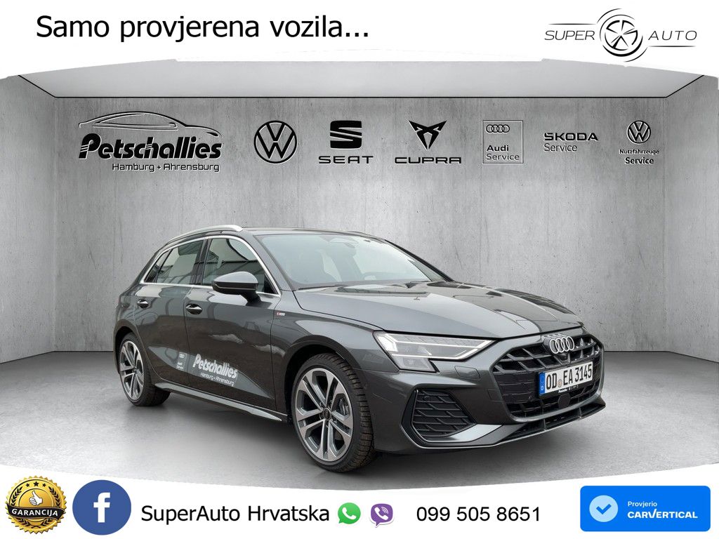Audi A3 35 TFSI (150 KS) S tronic S line LED+GR SJED+ACC